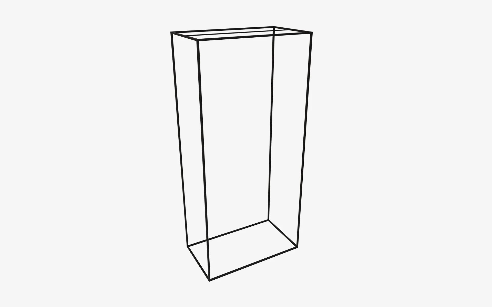 Basic Clothes Hanger Black Metal