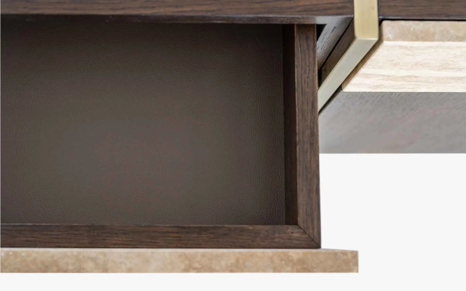 Famed Console No:3 Beige Travertine