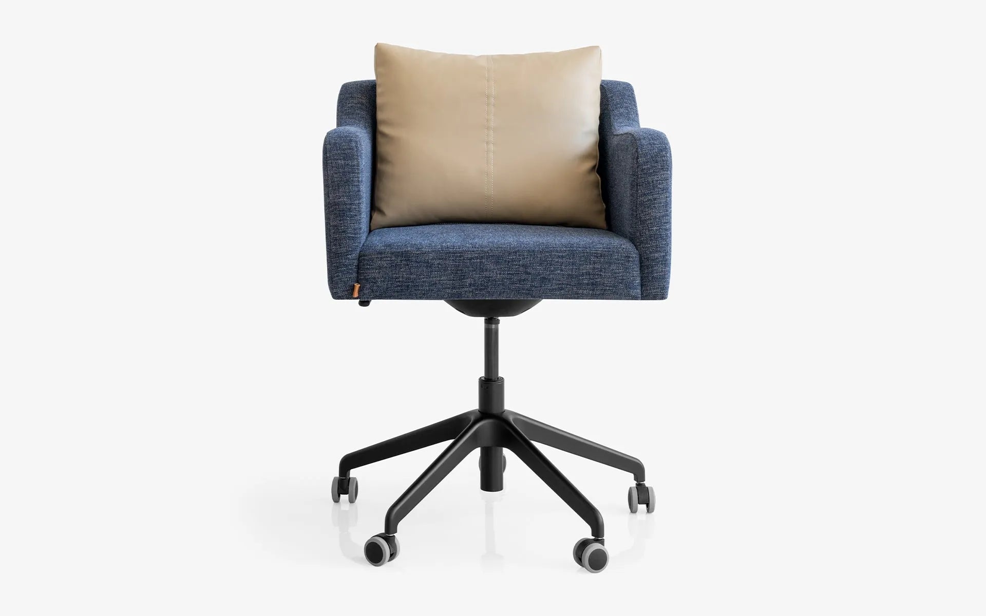 Papillonne Work Chair Blue - Beige Cushion Wheels