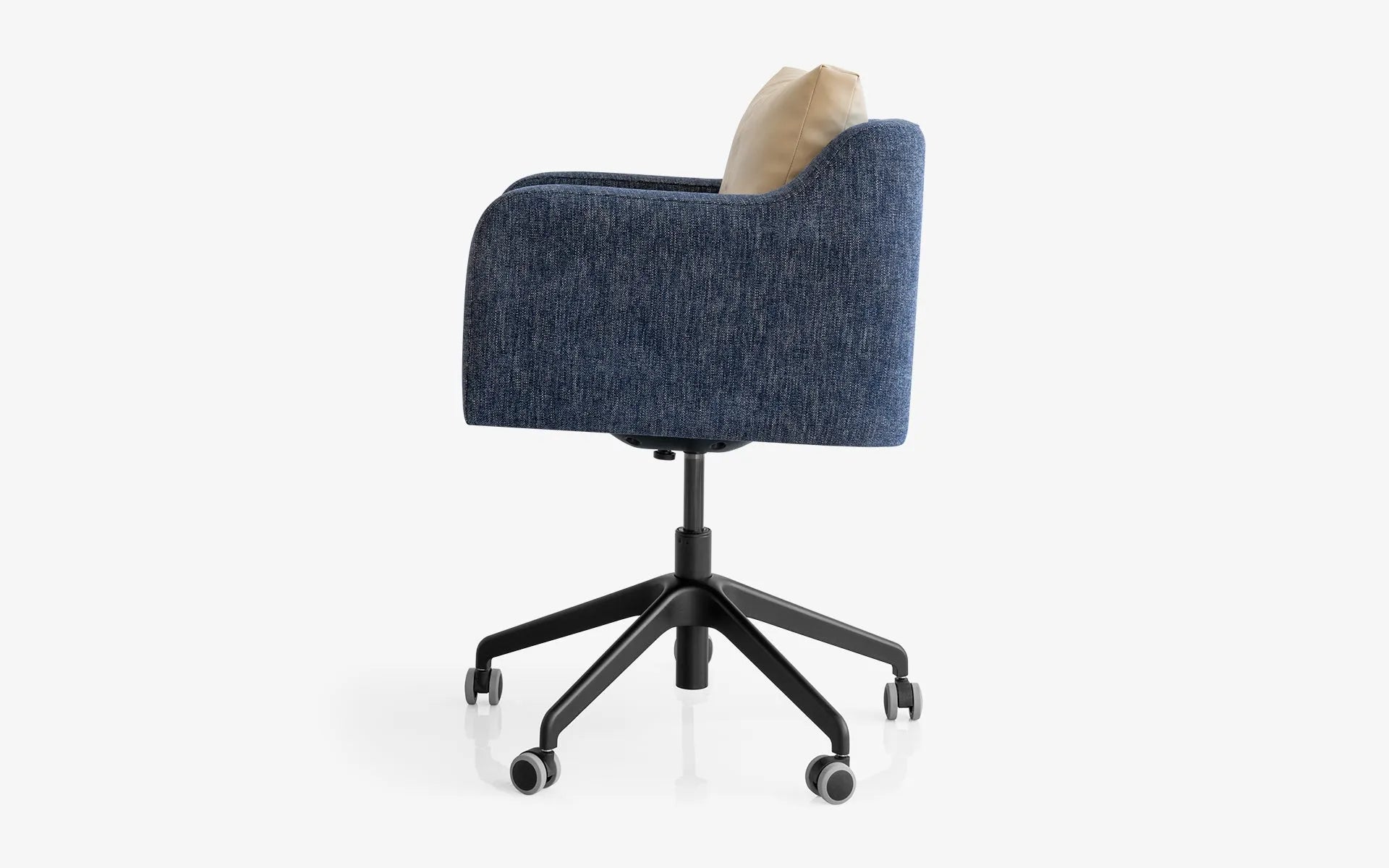 Papillonne Work Chair Blue - Beige Cushion Wheels