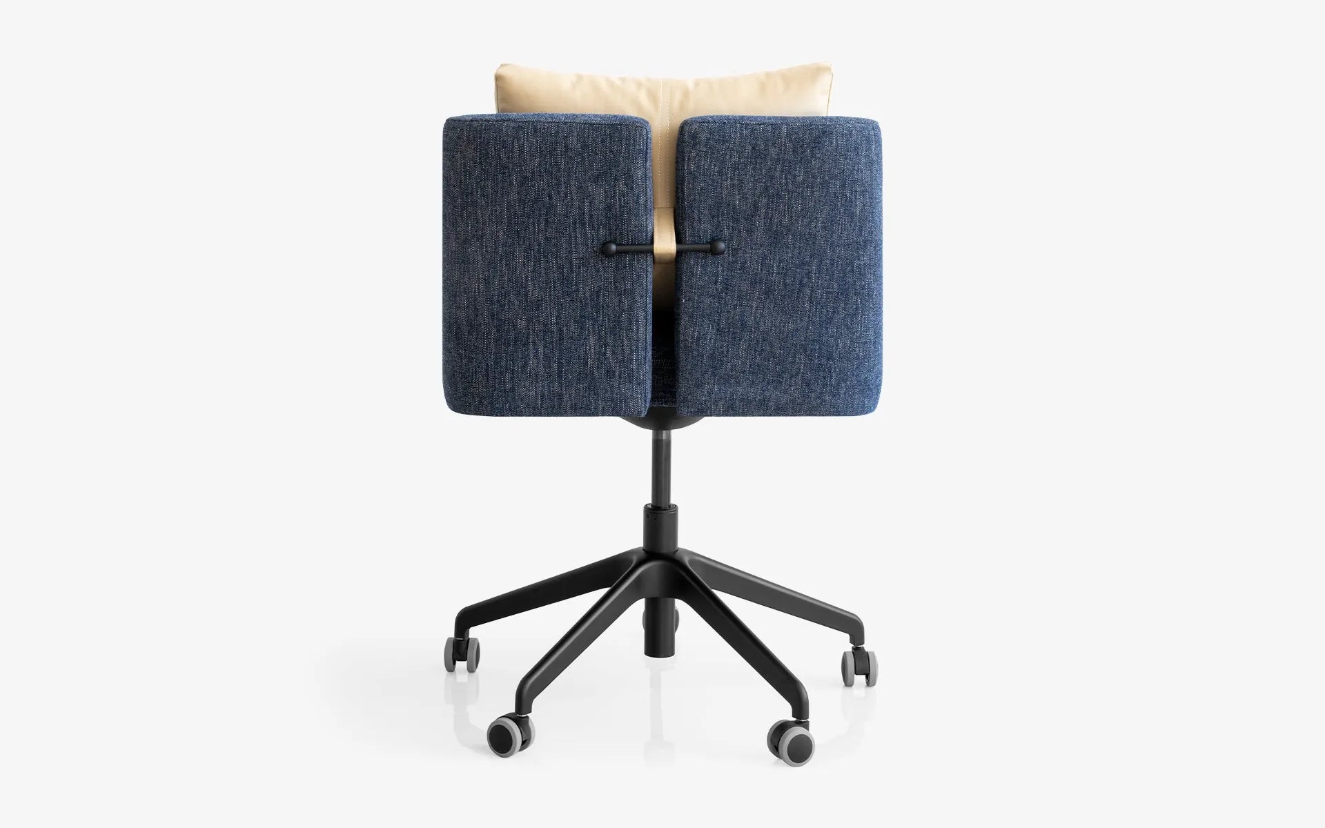 Papillonne Work Chair Blue - Beige Cushion Wheels