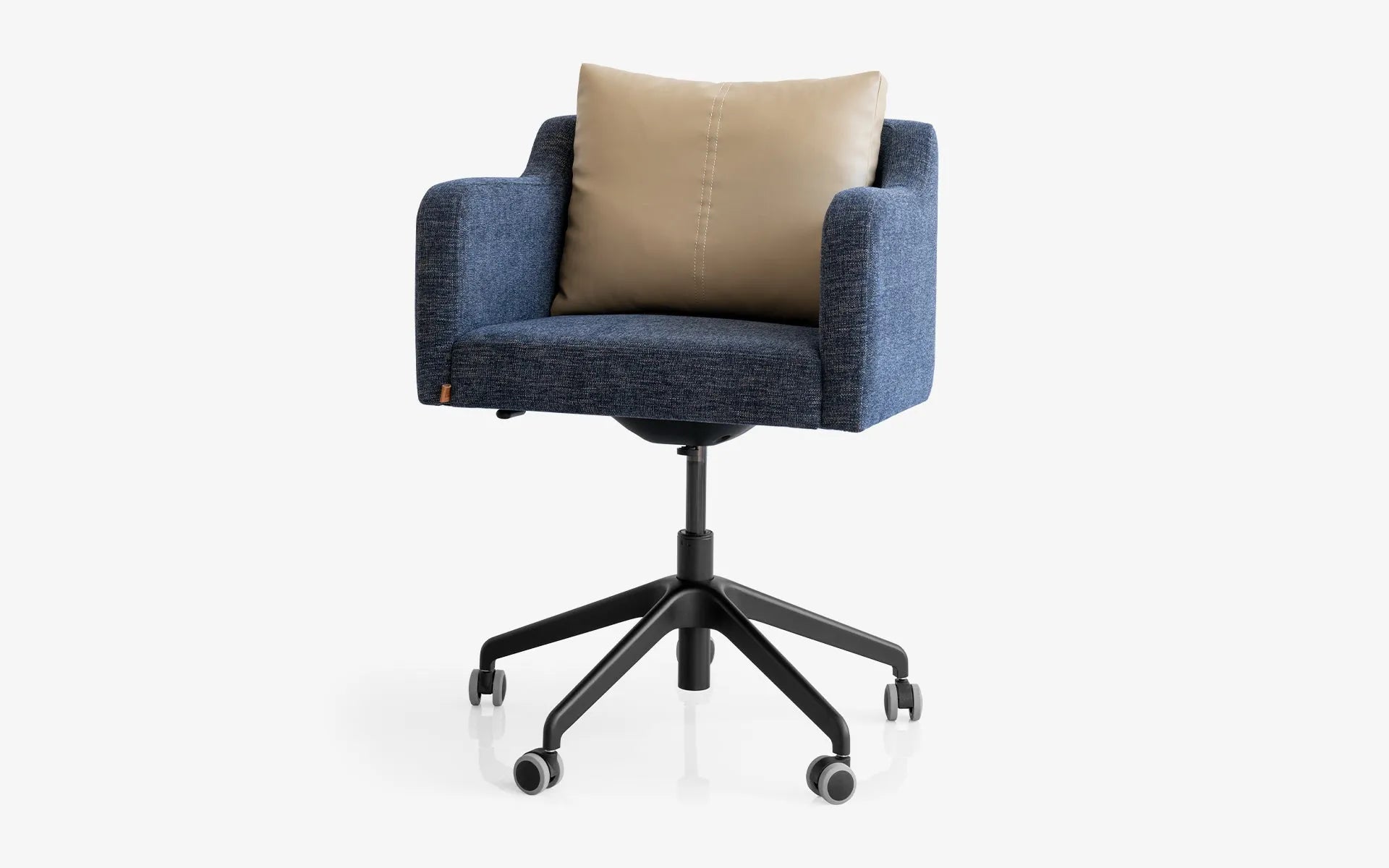 Papillonne Work Chair Blue - Beige Cushion Wheels
