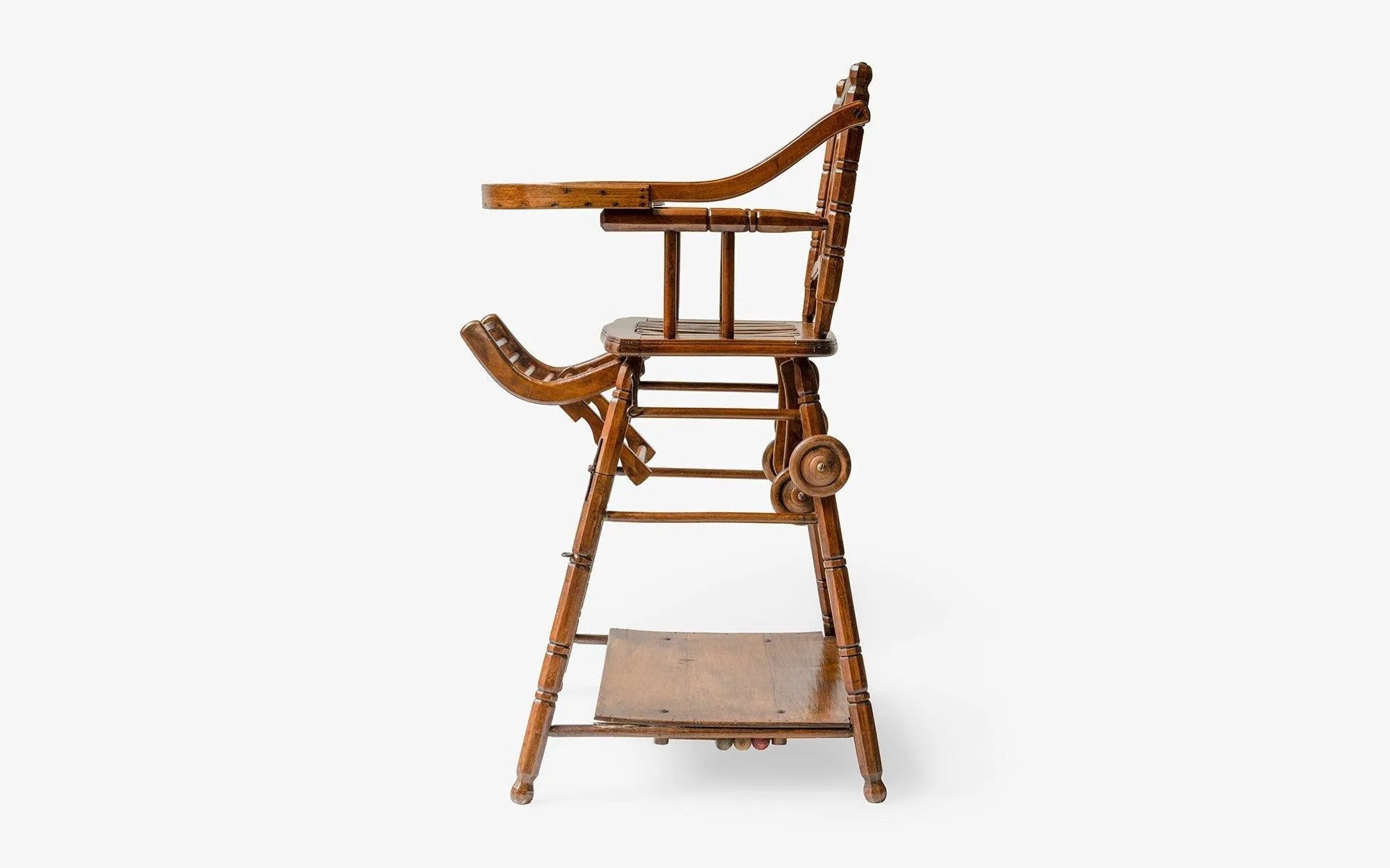Antique Baby's High Convertible Chair - laguglobal