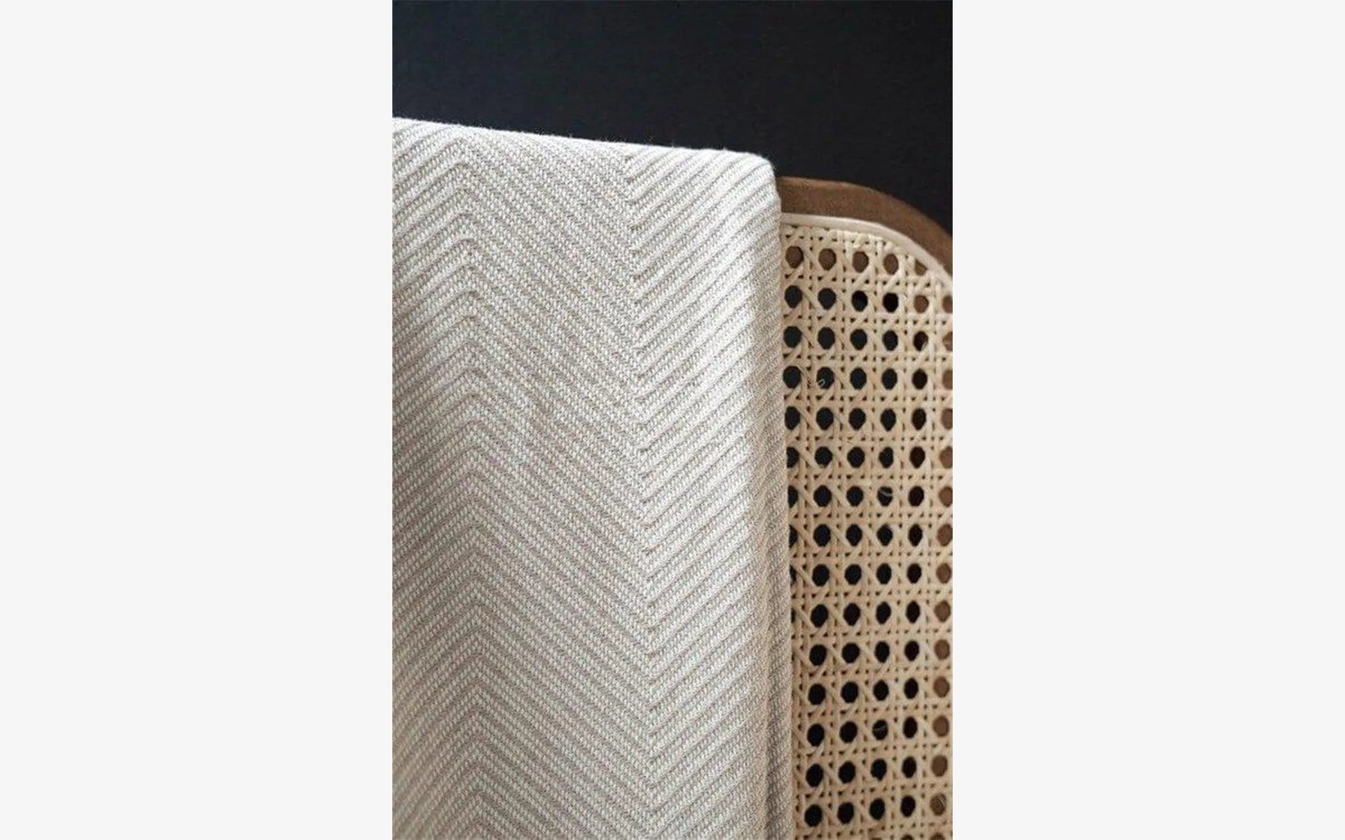 Beige Zigzag Pattern Cotton Sofa Throw - lagu - Throw