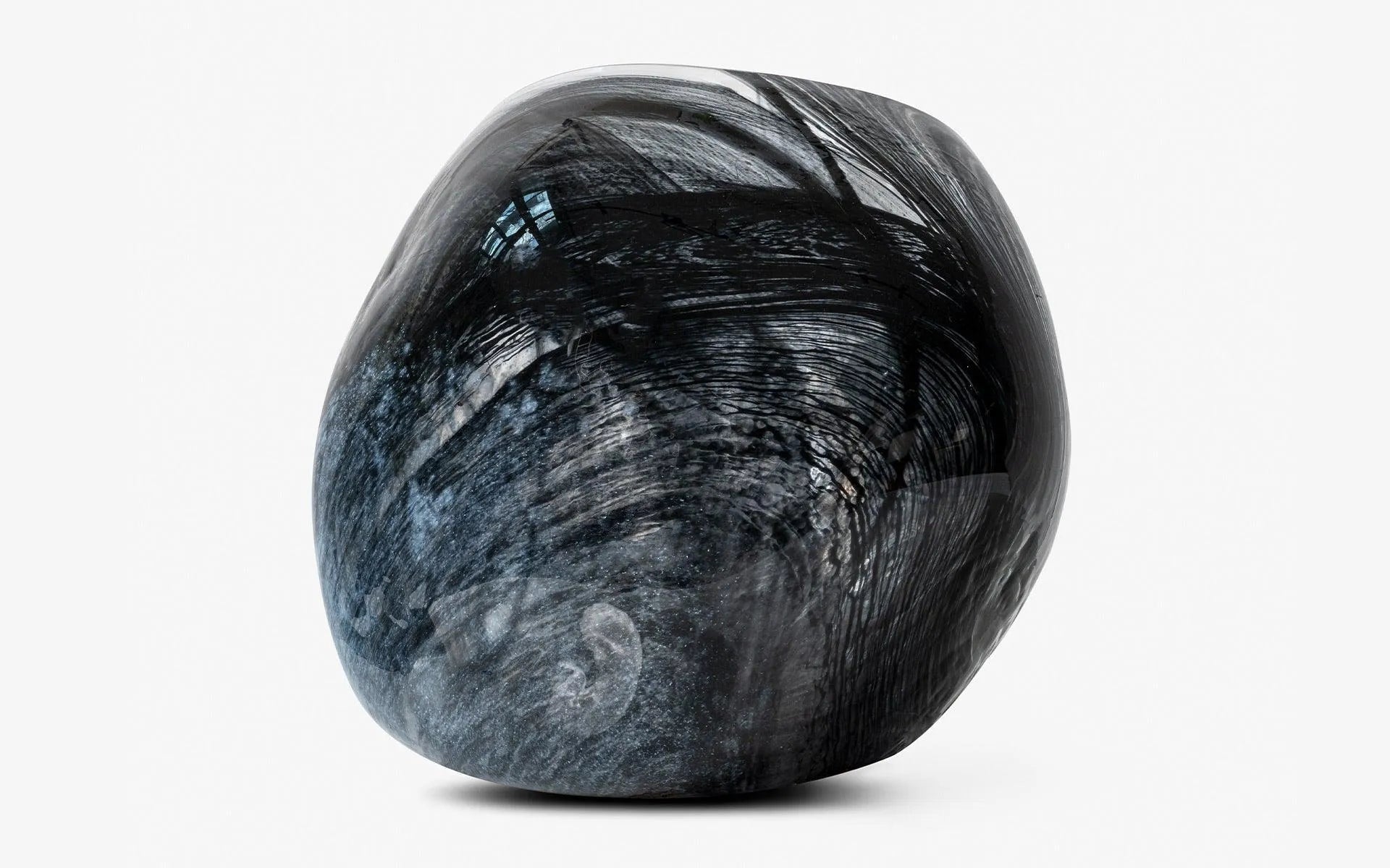 Black Blown Glass Vase No:1 - laguglobal