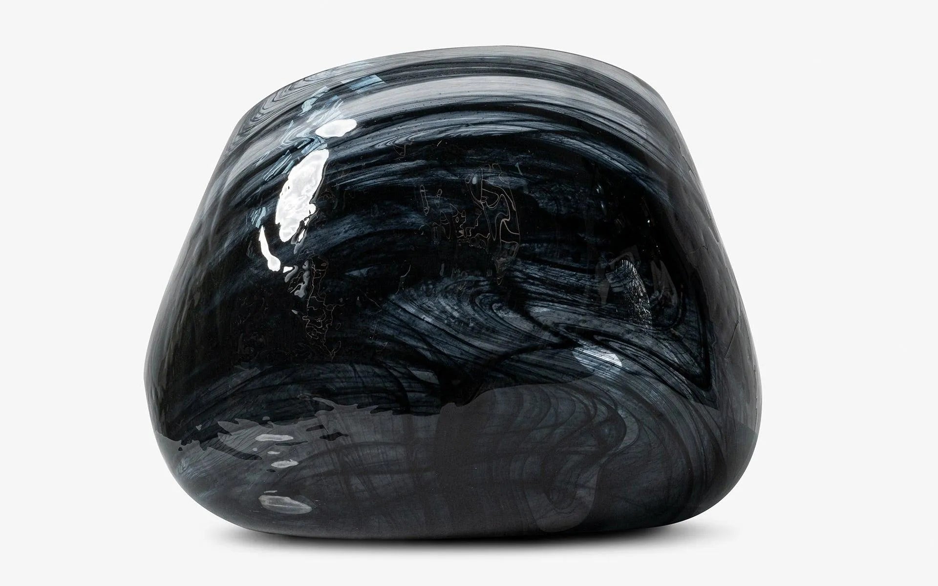 Black Blown Glass Vase No:2 - laguglobal