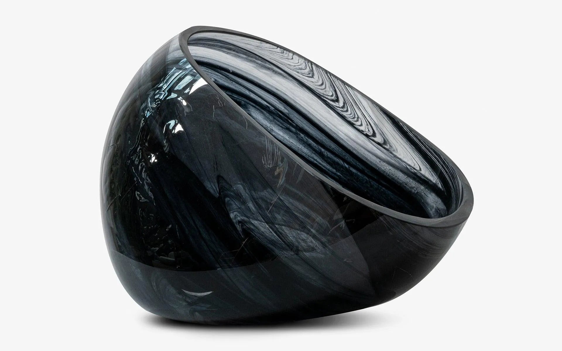 Black Blown Glass Vase No:2 - laguglobal