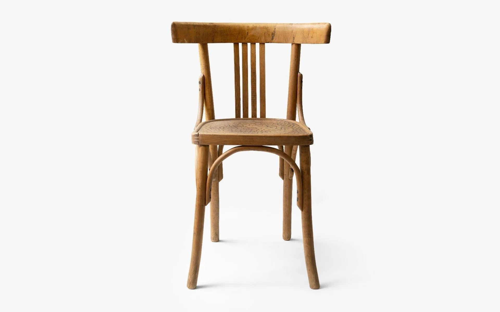 Cracked-looking Vintage Thonet Chair - laguglobal