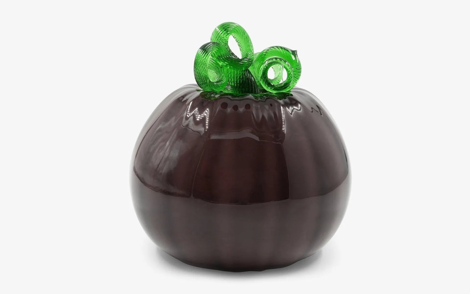 Dark Purple Glass Pumpkin - lagu - Decorative Object