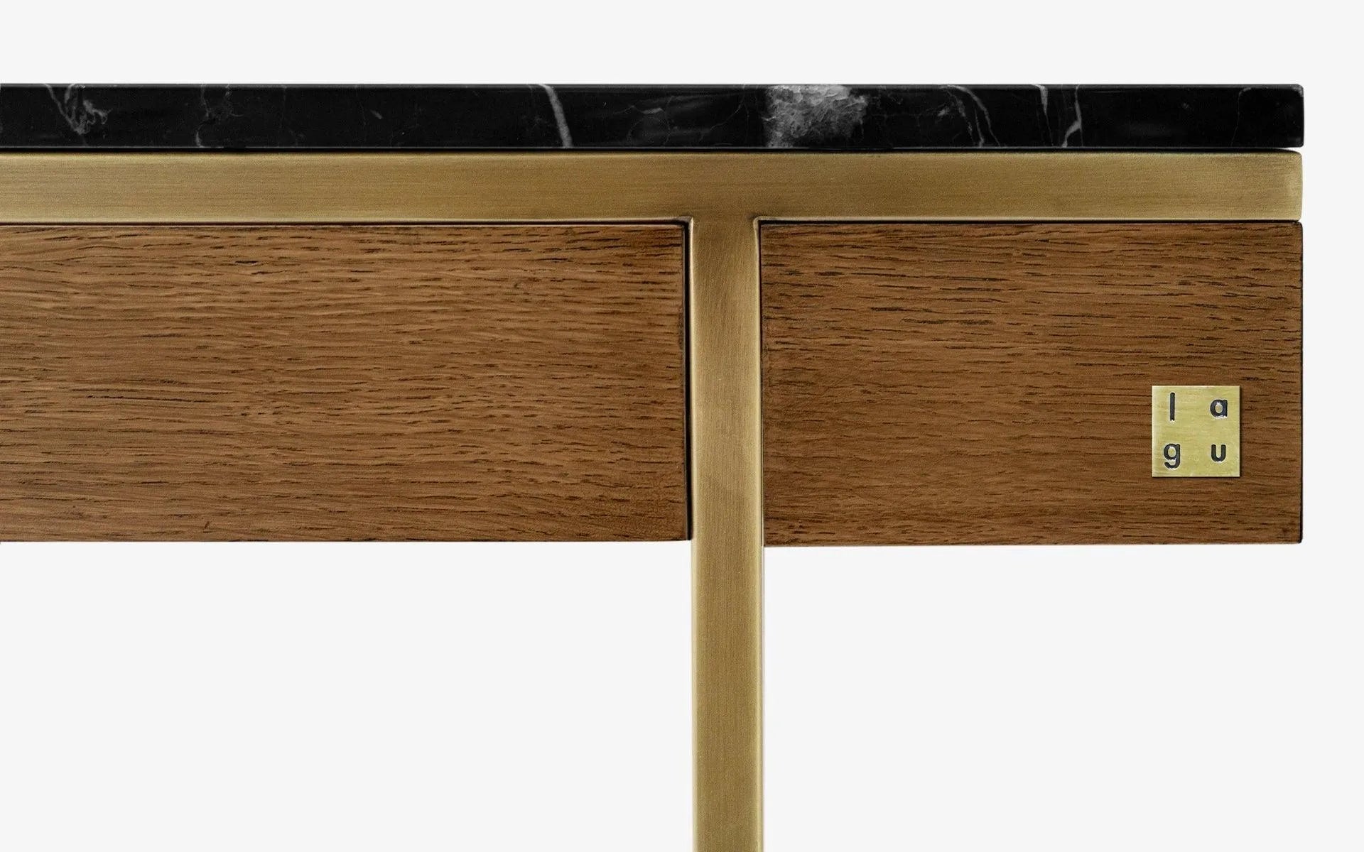 Hidden Drawer Dresser Alexander Black - laguglobal