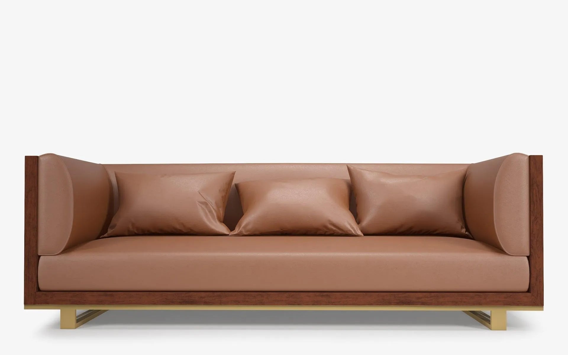 Hidden Three Seater Sofa Leather - laguglobal