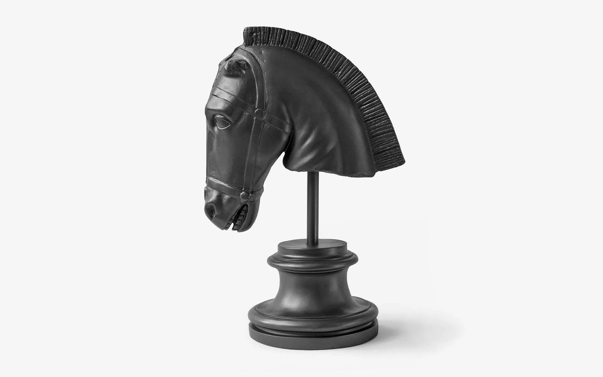 Horse Head Bust Black - laguglobal
