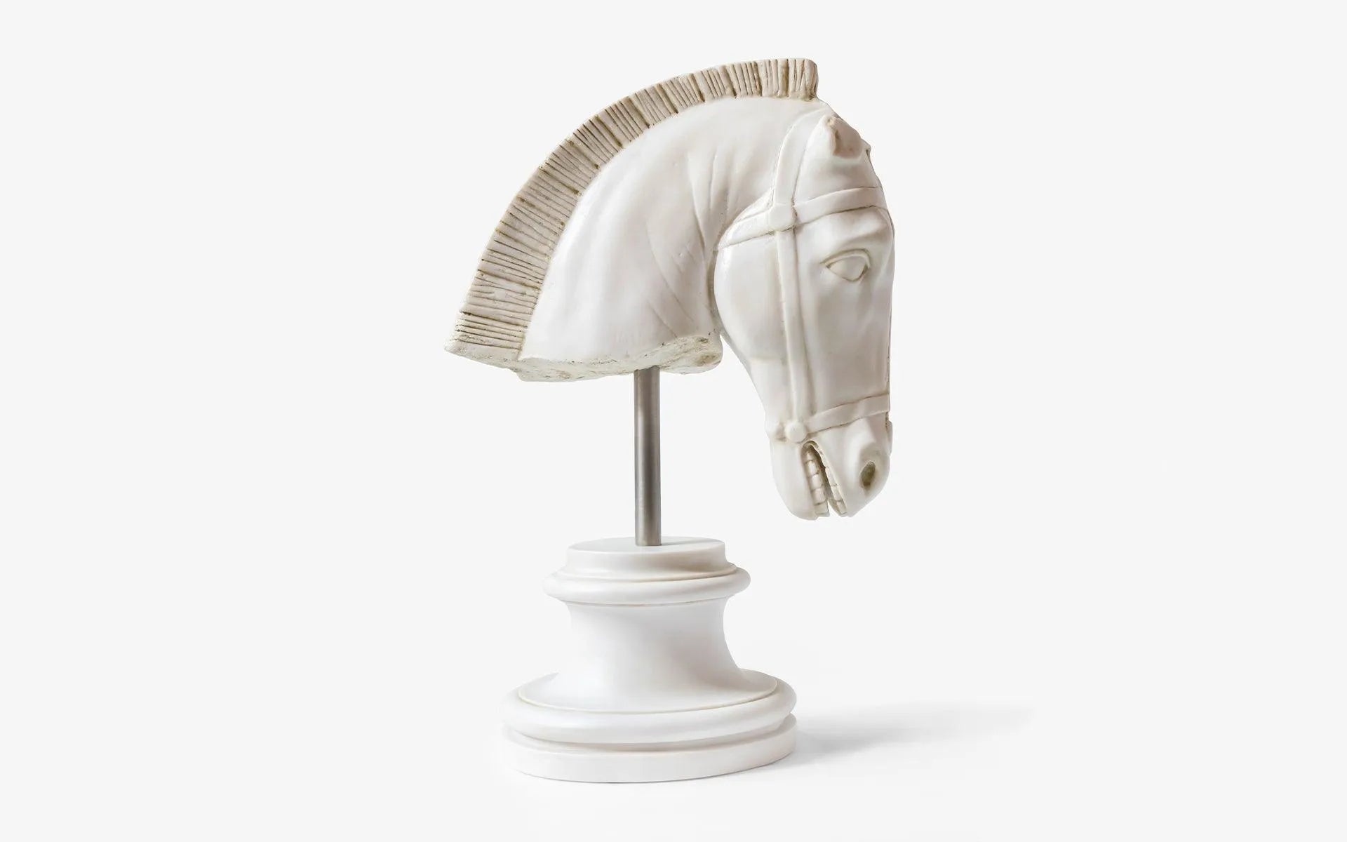 Horse Head Bust White - laguglobal