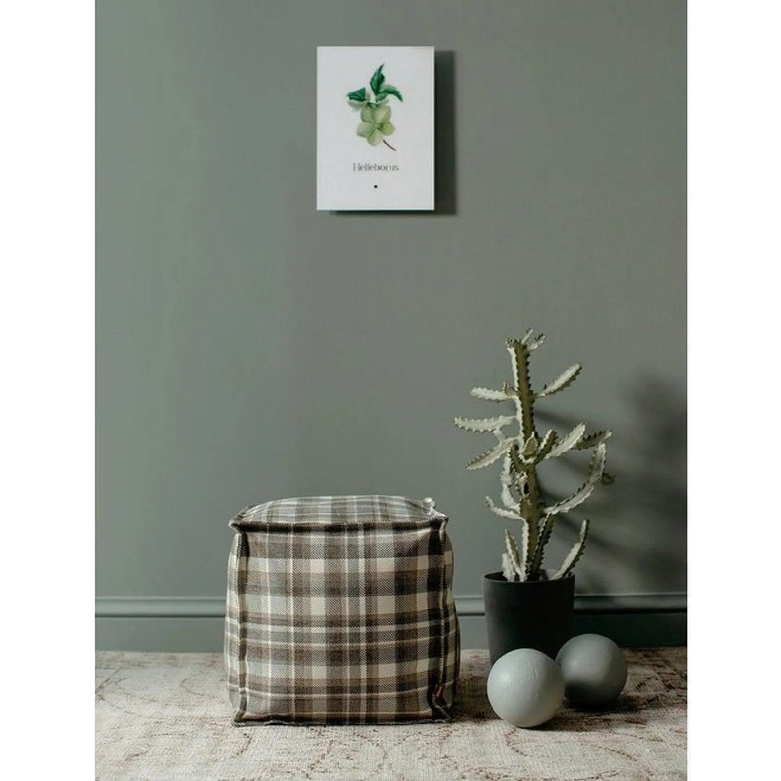 Natur Pouf Plaid