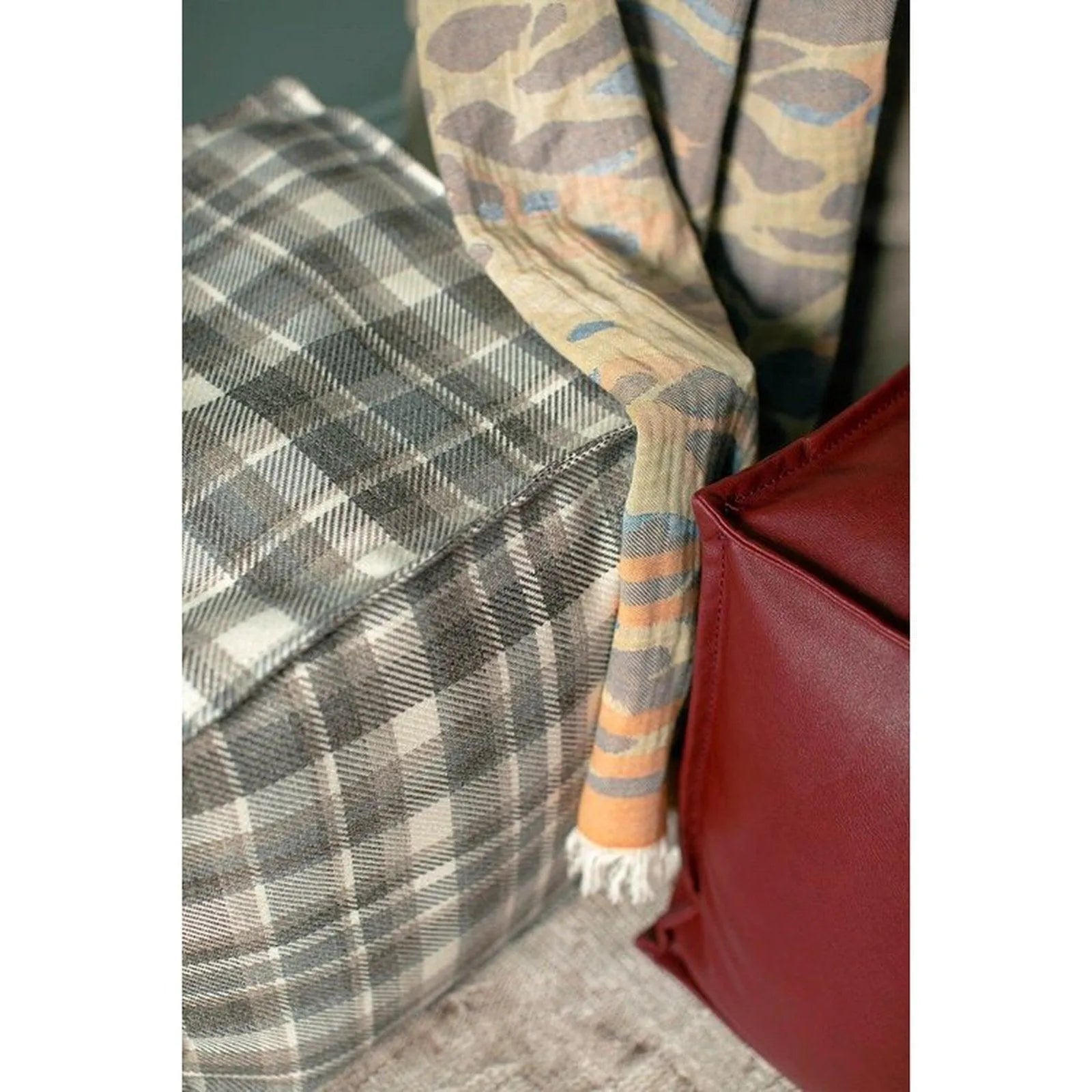 Natur Pouf Plaid