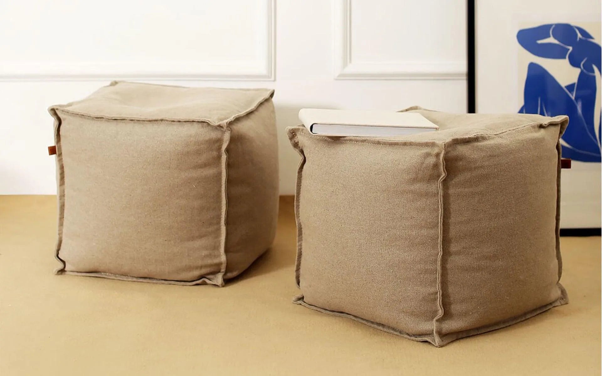 Natur Pouf Cream