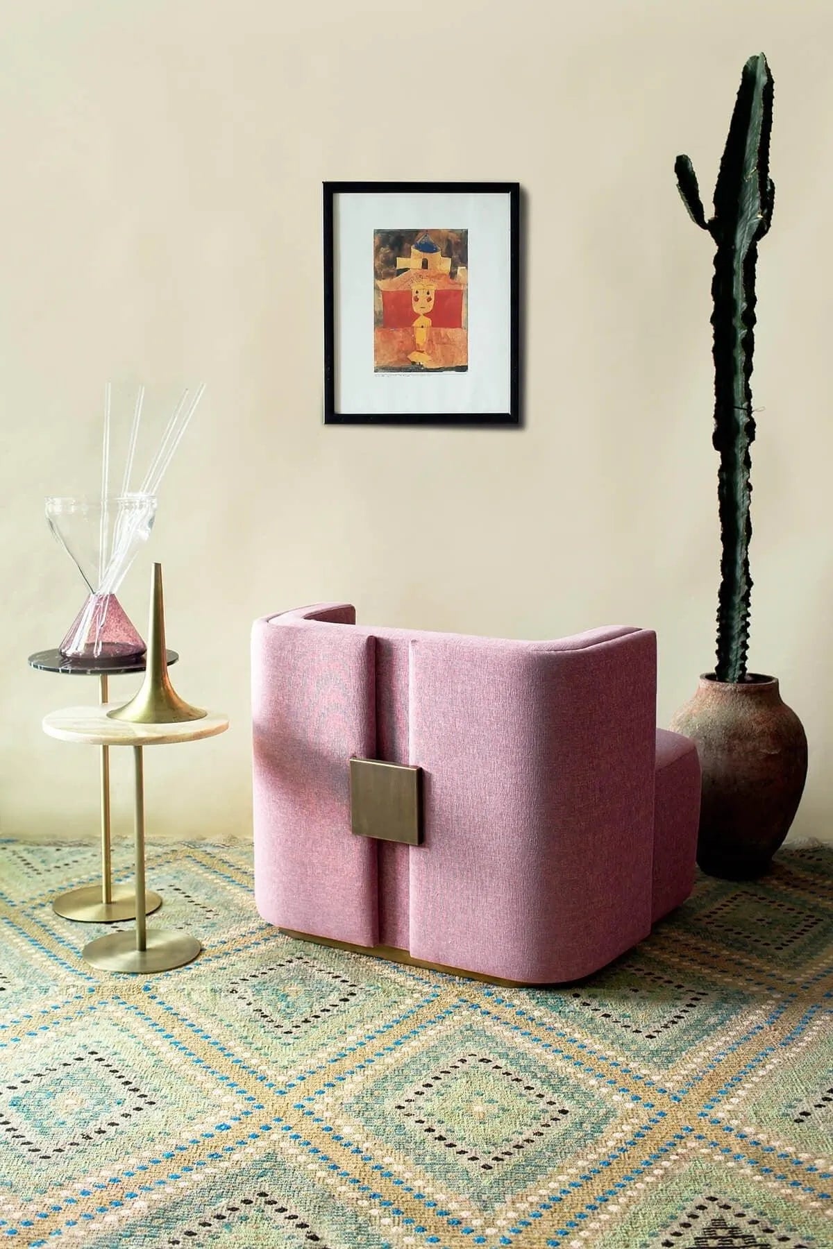 Papillonne Armchair Pink - laguglobal