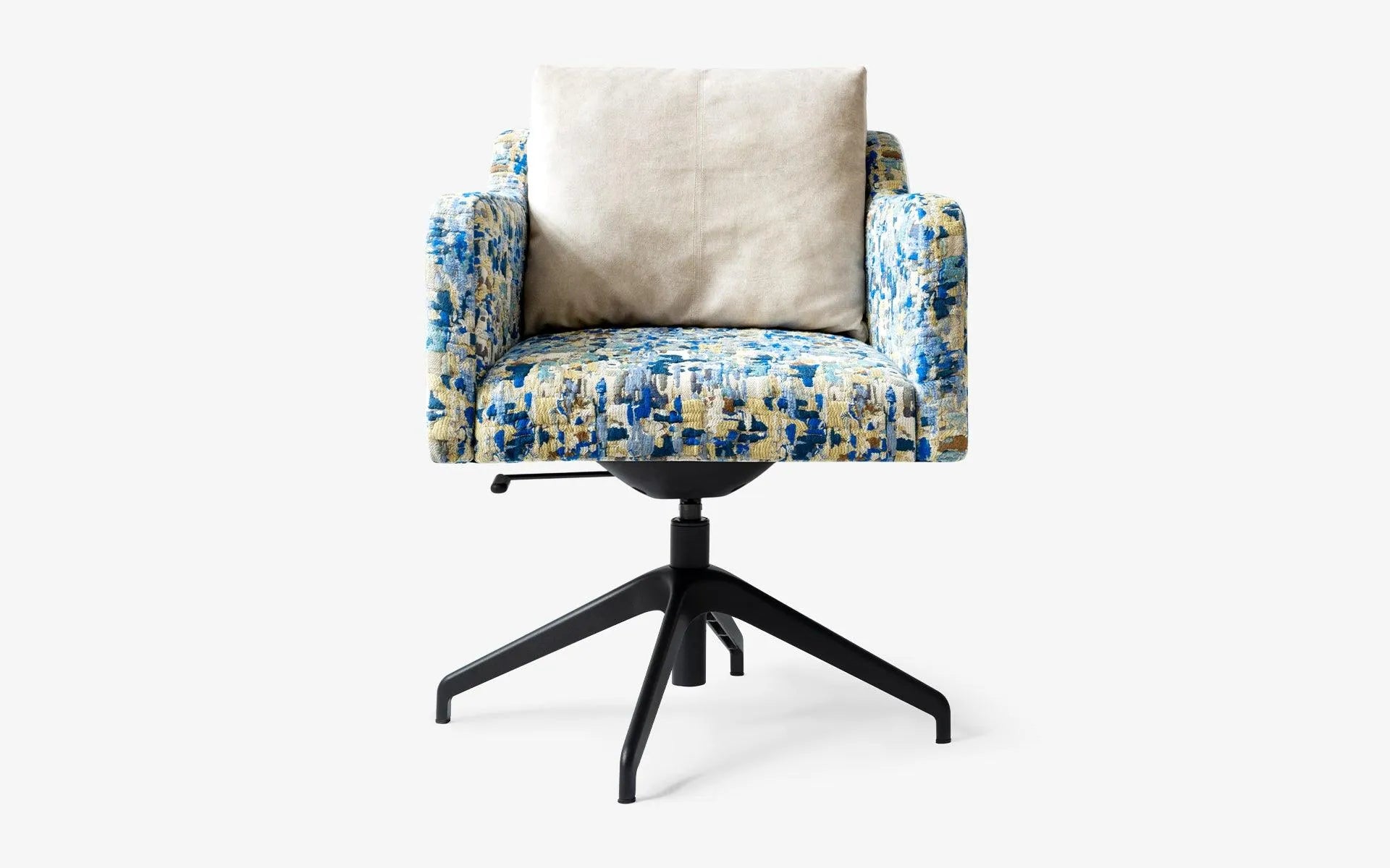 Papillonne Work Chair Blue Kenzo Without Wheels - lagu - Office Chair