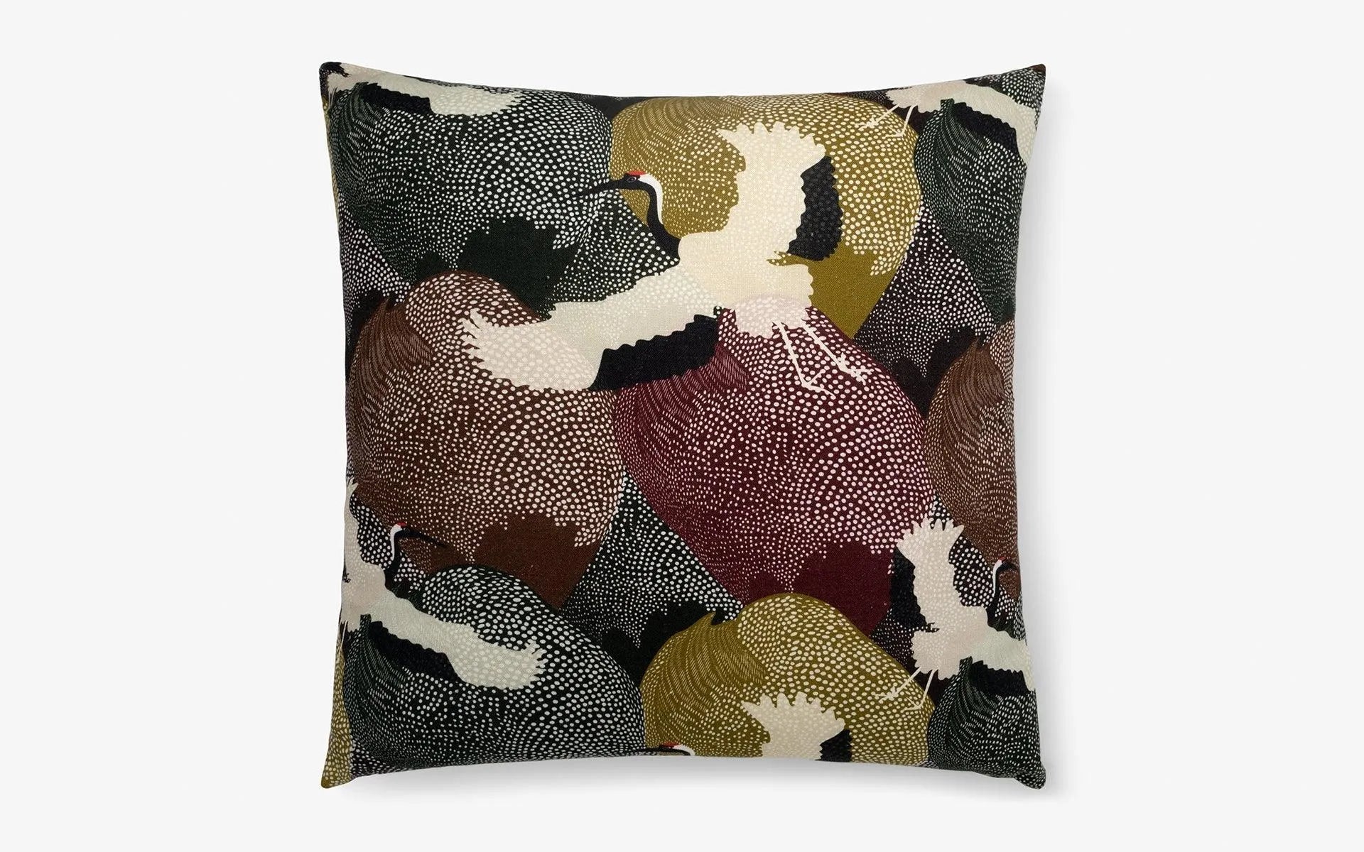 Stork Patterned Cushion Large - laguglobal