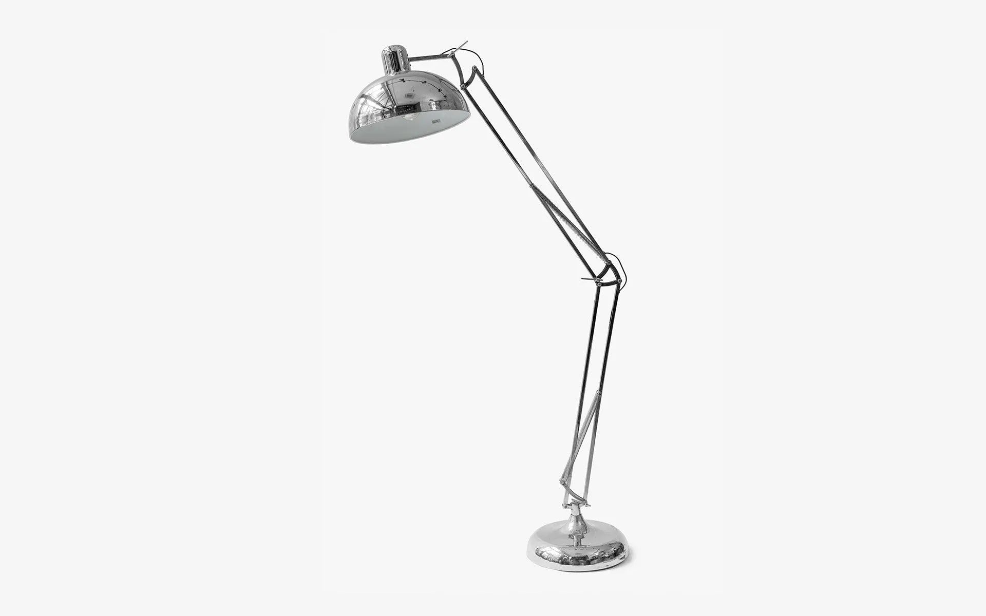 Vintage Chrome Adjustable Floor Lamp - laguglobal