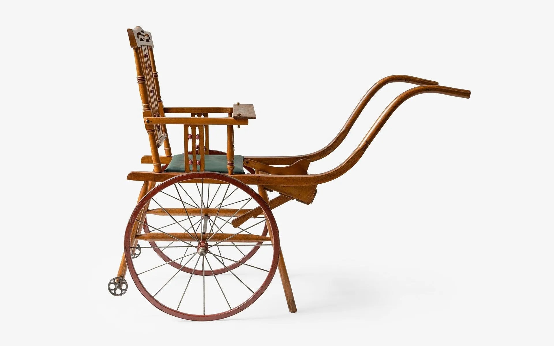 Vintage Wooden Child Rickshaw - laguglobal
