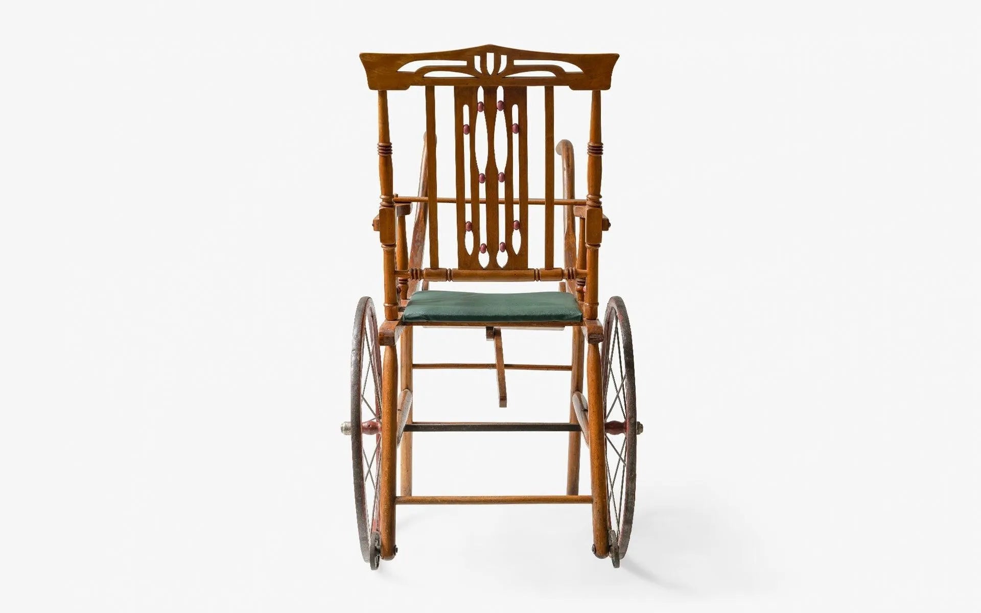 Vintage Wooden Child Rickshaw - laguglobal
