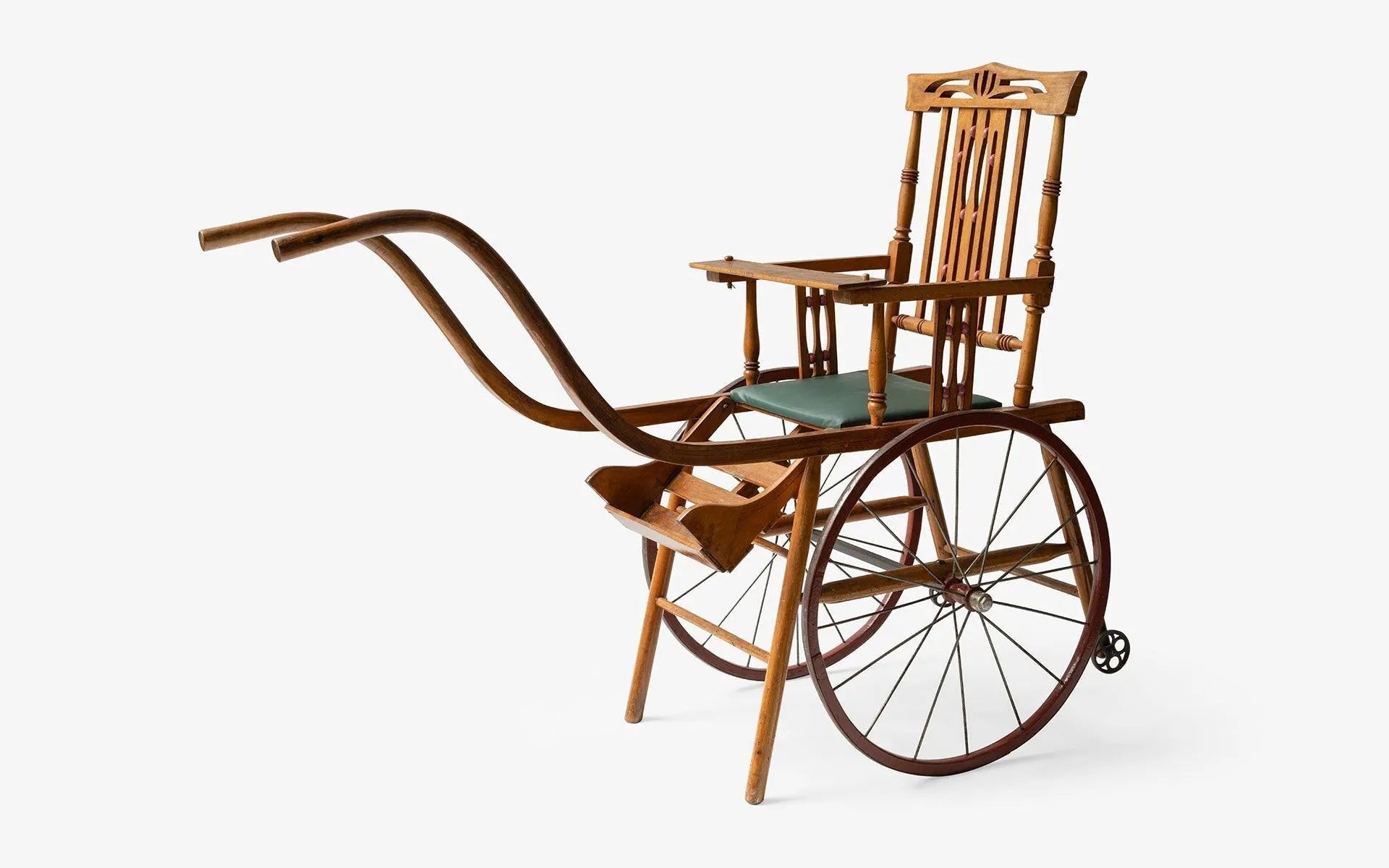Vintage Wooden Child Rickshaw - laguglobal