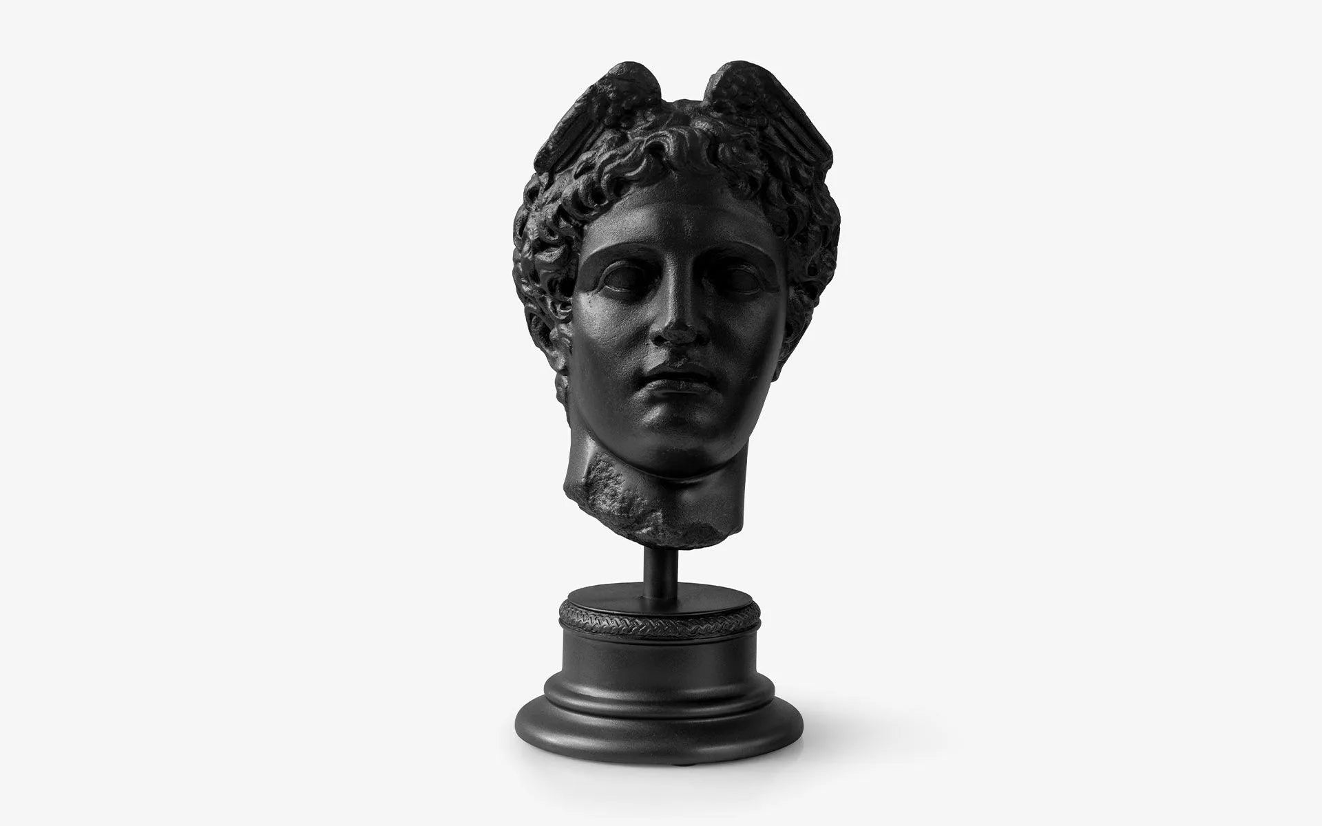 Winged Head Of Hermes Black - laguglobal