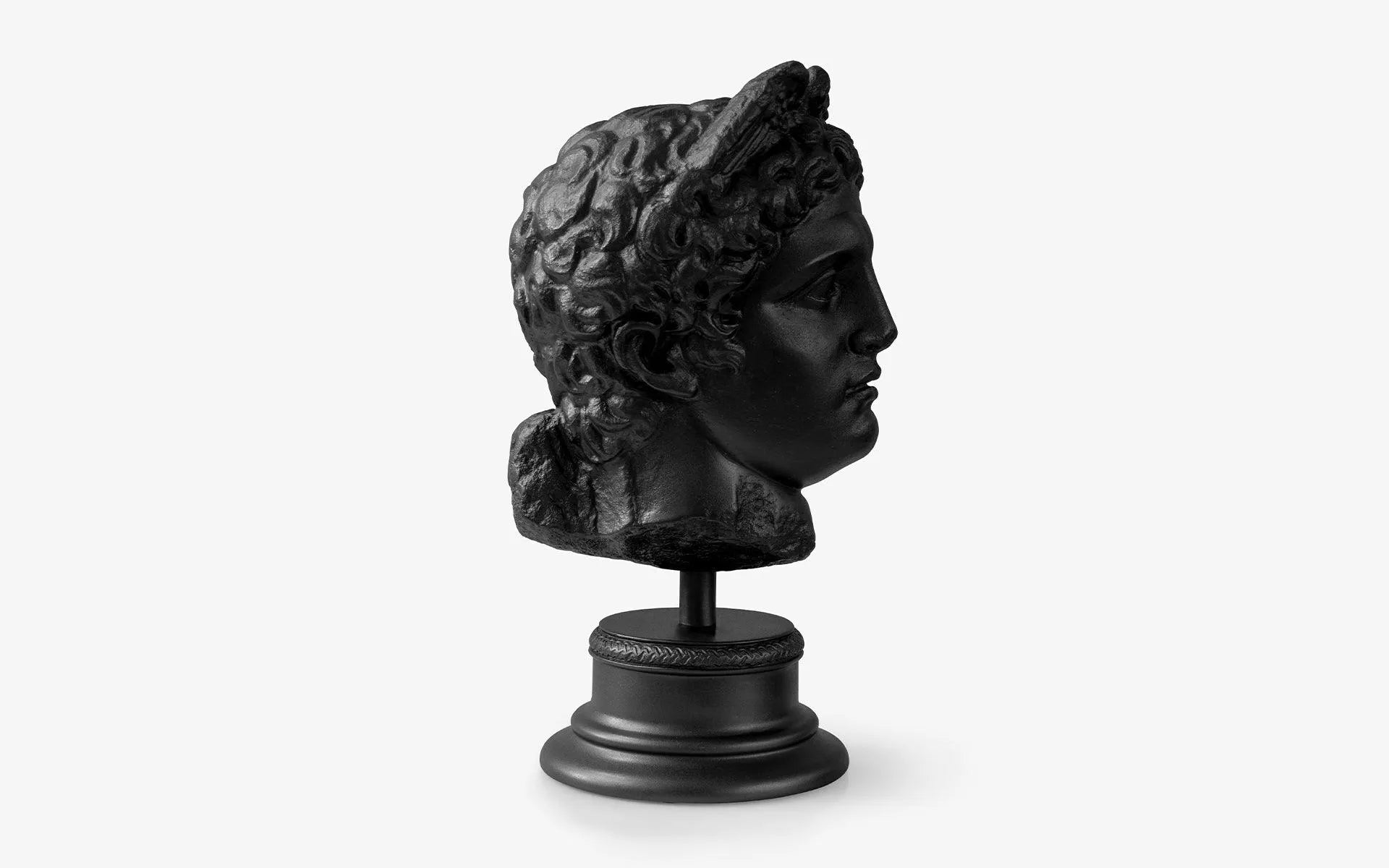 Winged Head Of Hermes Black - laguglobal