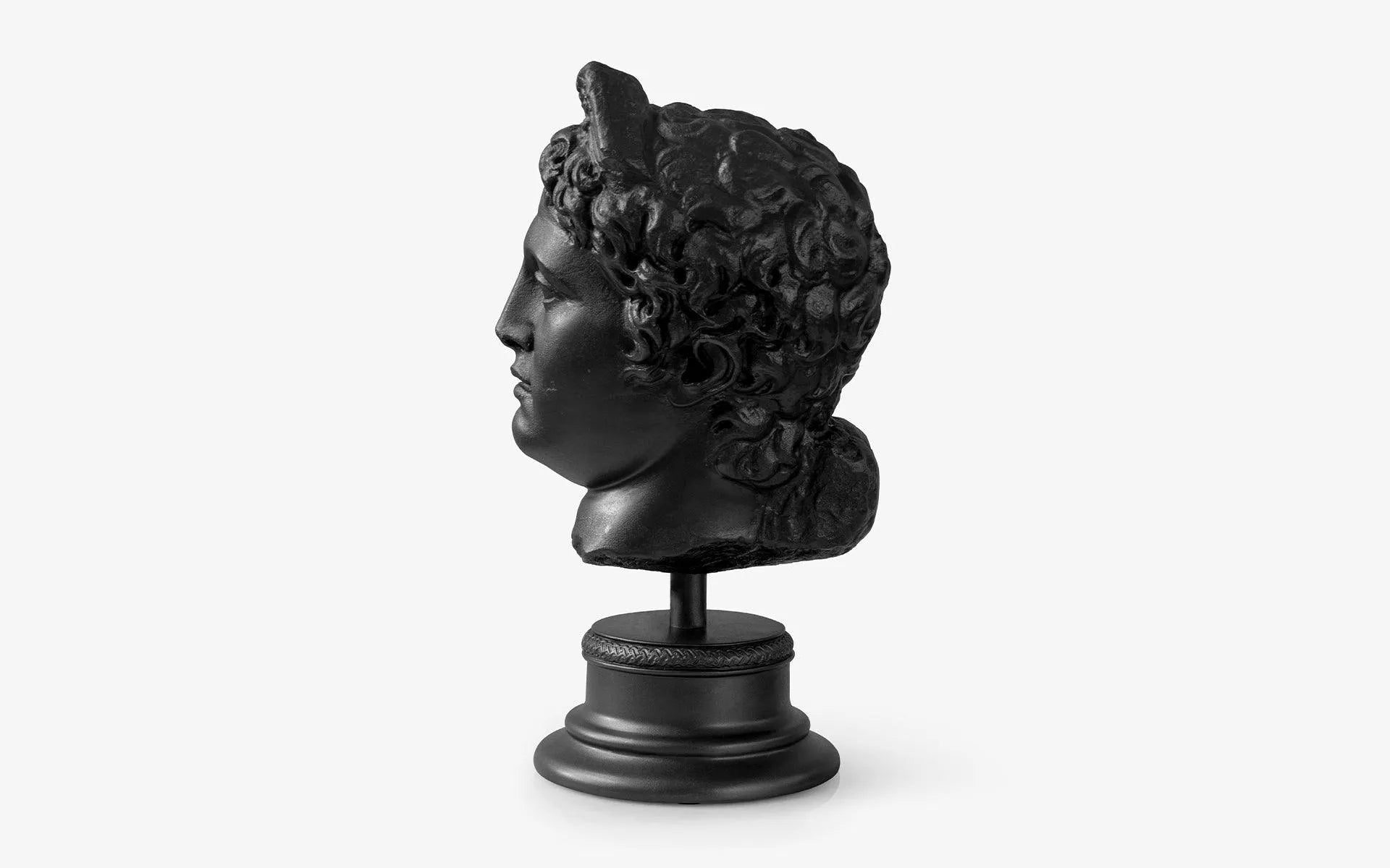 Winged Head Of Hermes Black - laguglobal