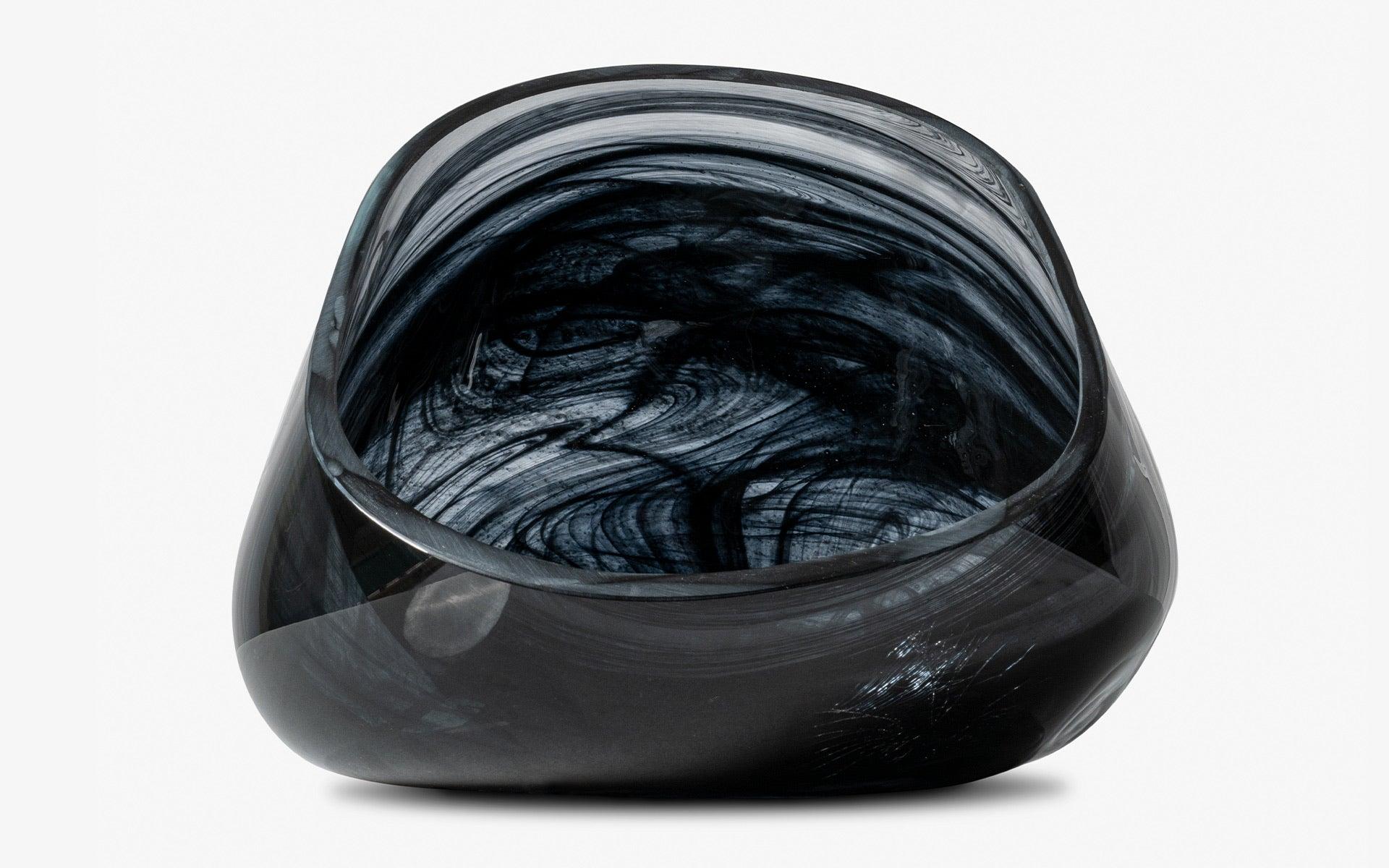 Black Blown Glass Vase No:2 - laguglobal