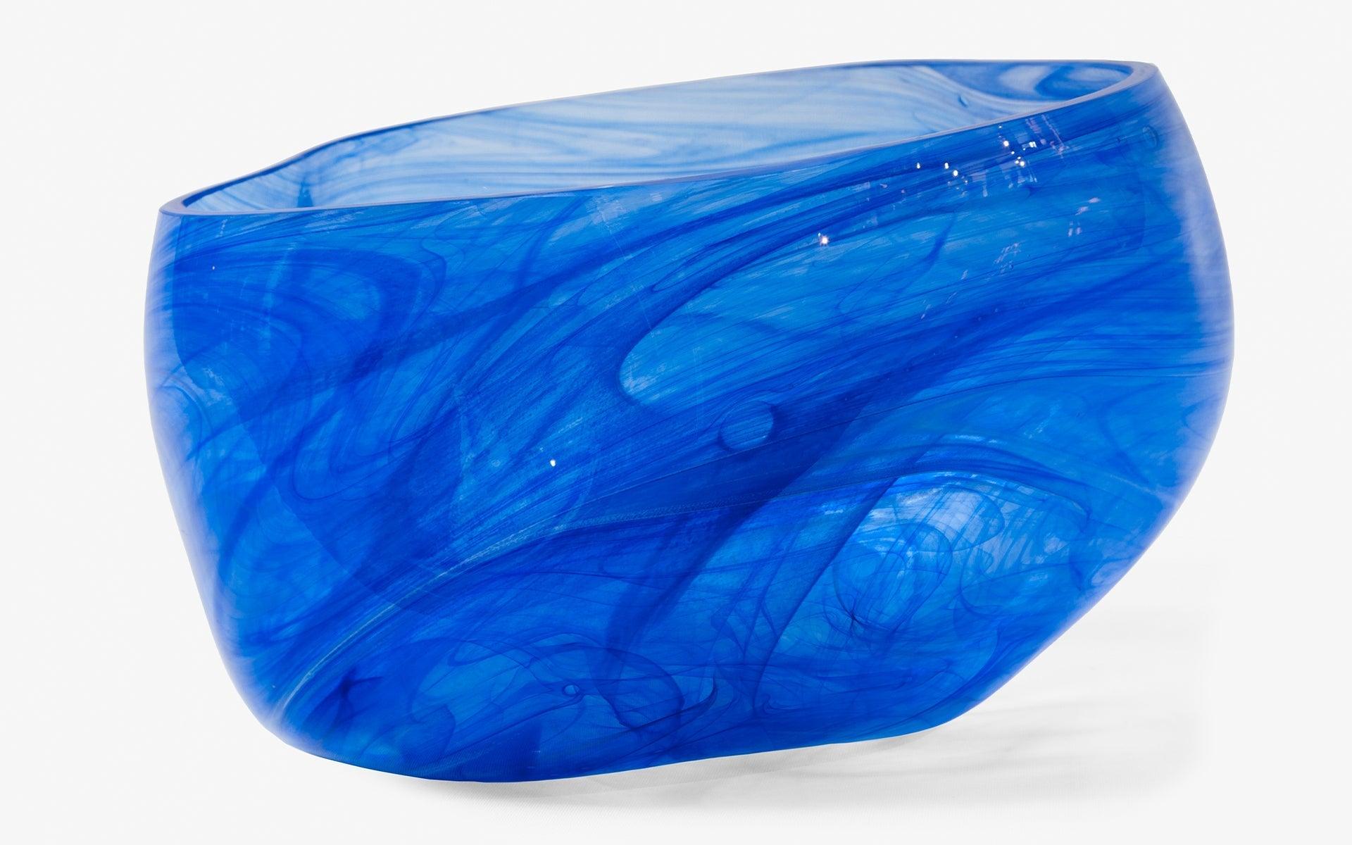 Blue Blown Glass Vase - laguglobal