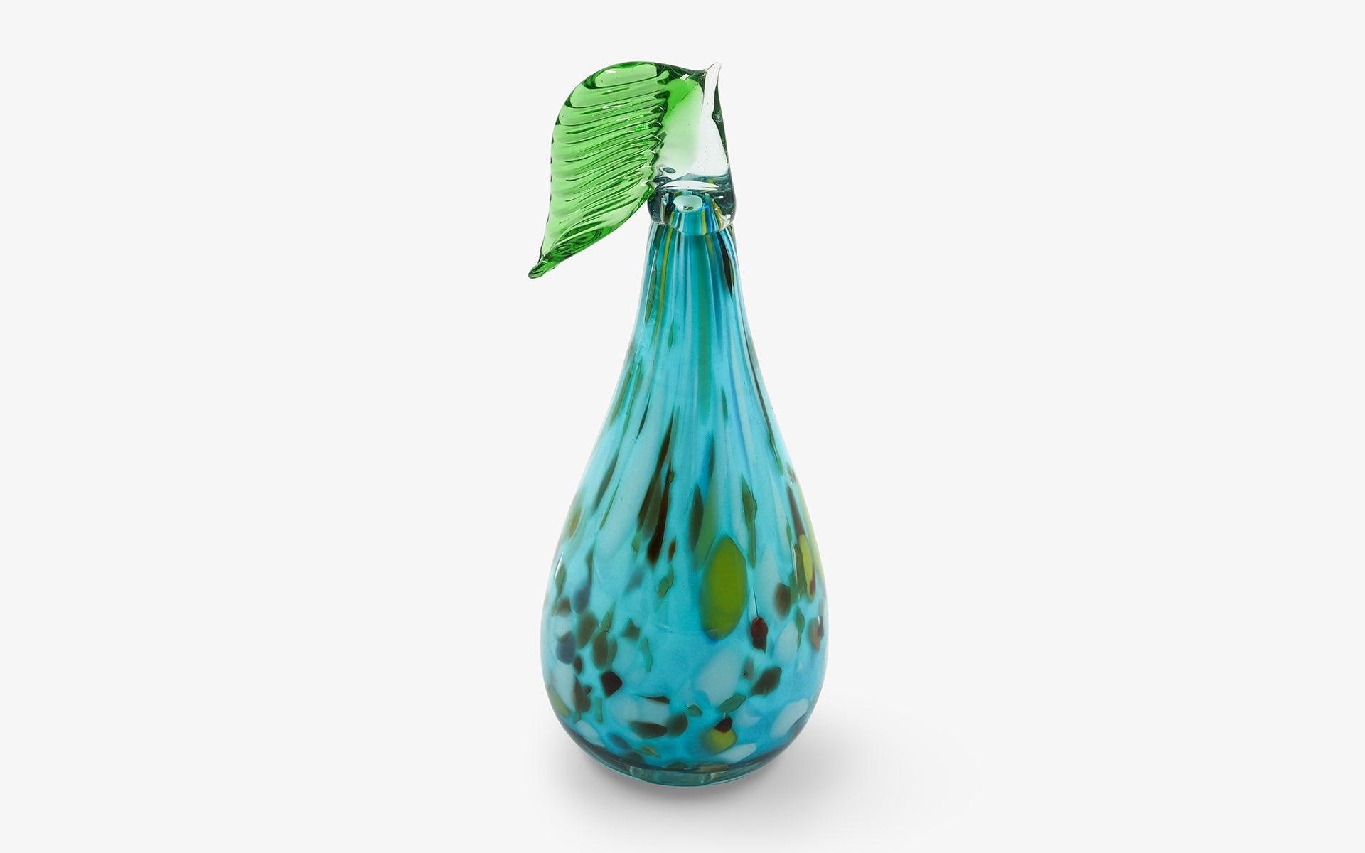 Blue Spotted Glass Pear - lagu - Decorative Object