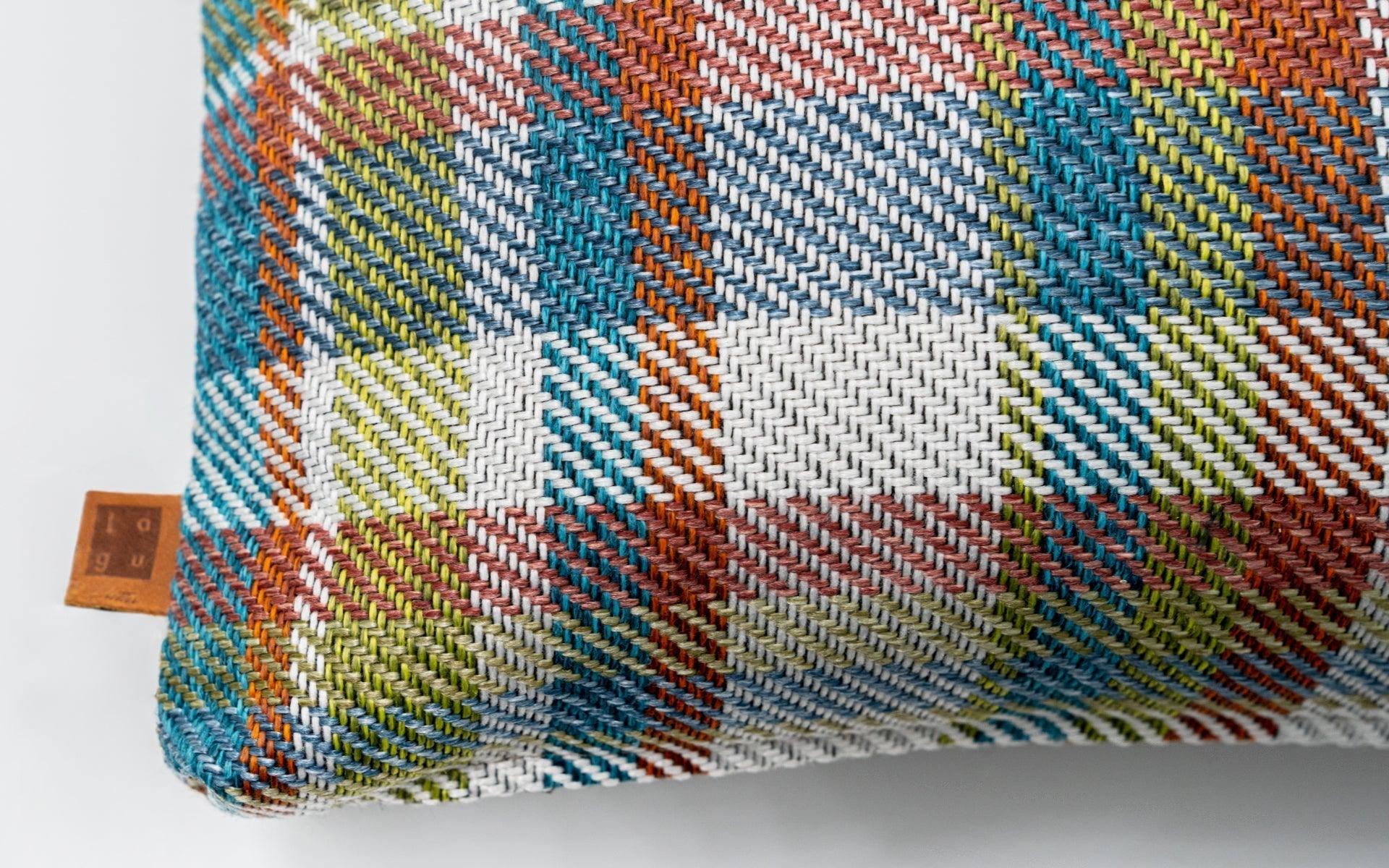 Colored Plaid Pattern Cushion Large - laguglobal