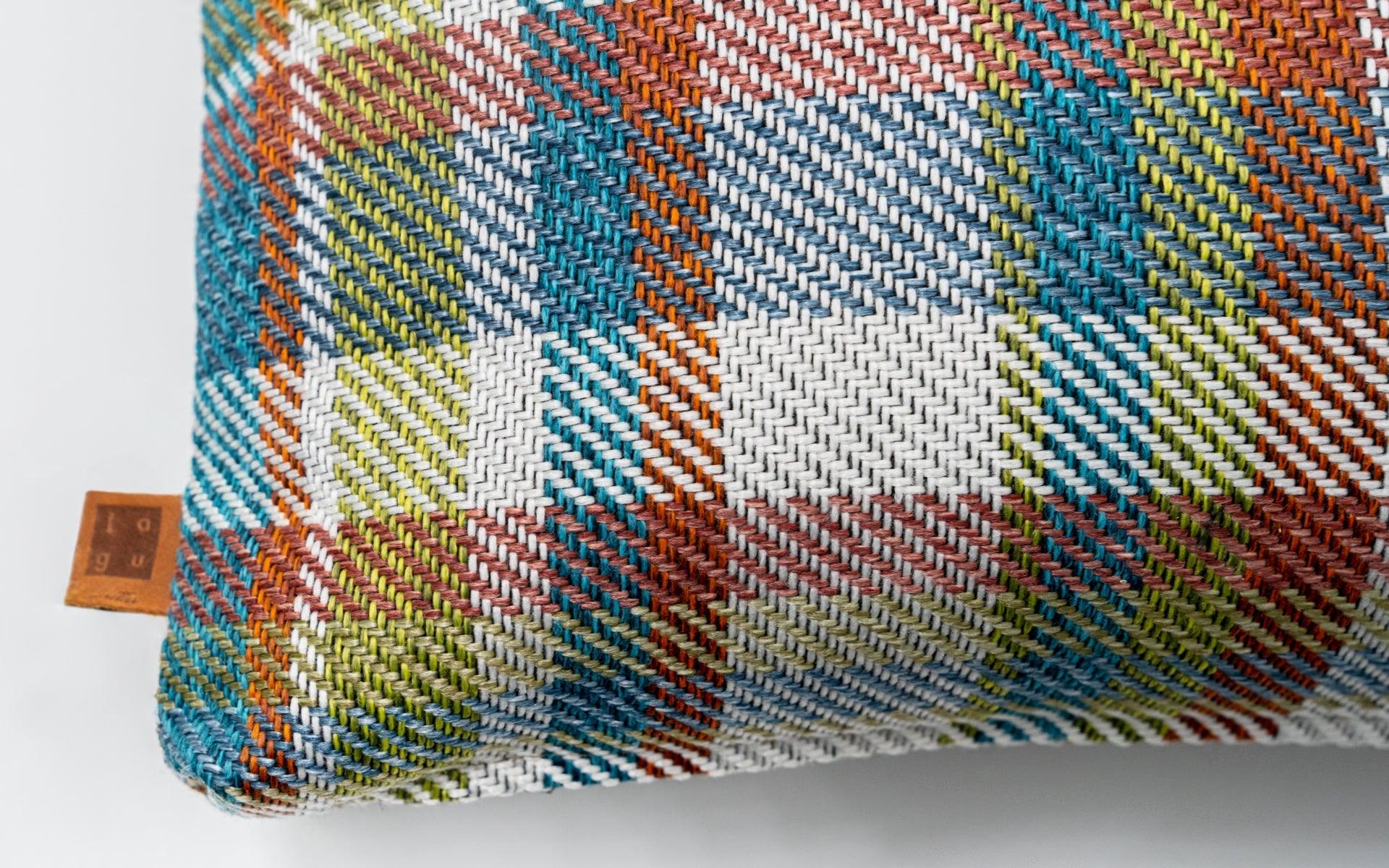 Colored Plaid Pattern Cushion Small - laguglobal