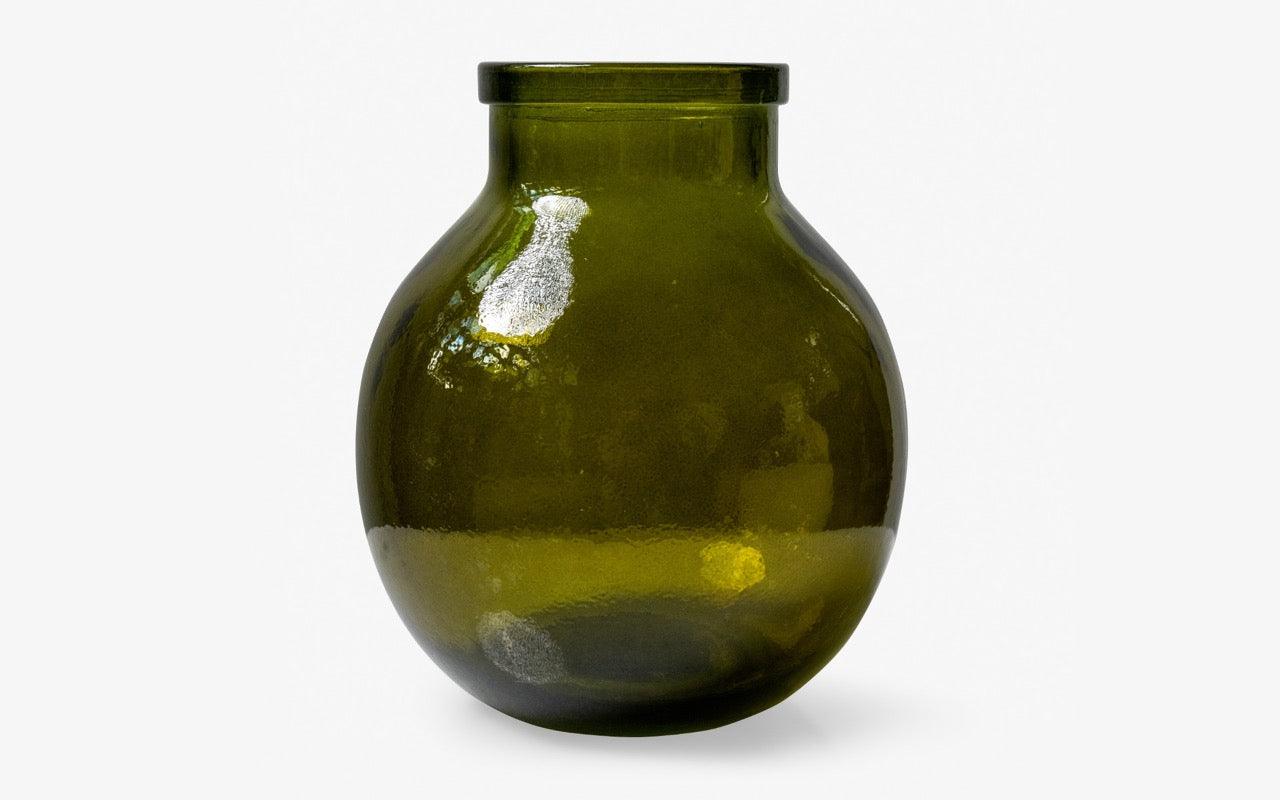 Dark Green Glass Vase - lagu - Vase