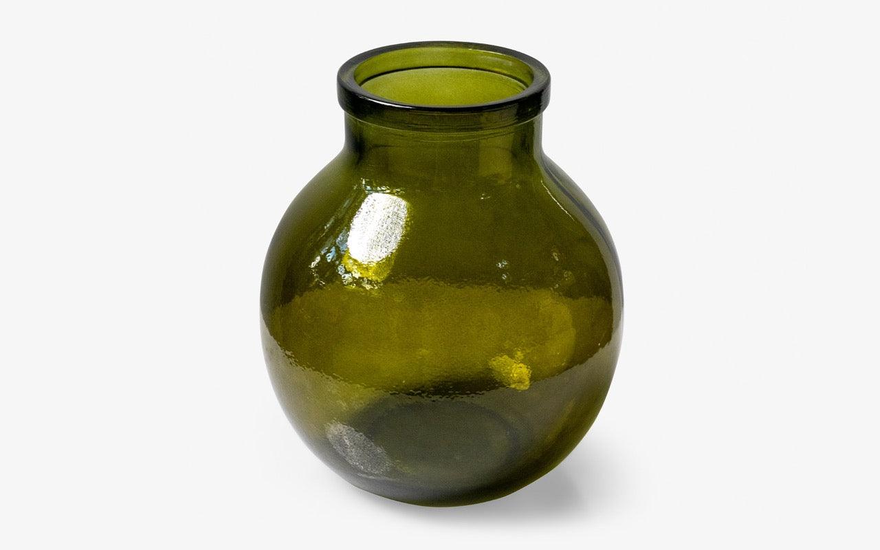 Dark Green Glass Vase - lagu - Vase