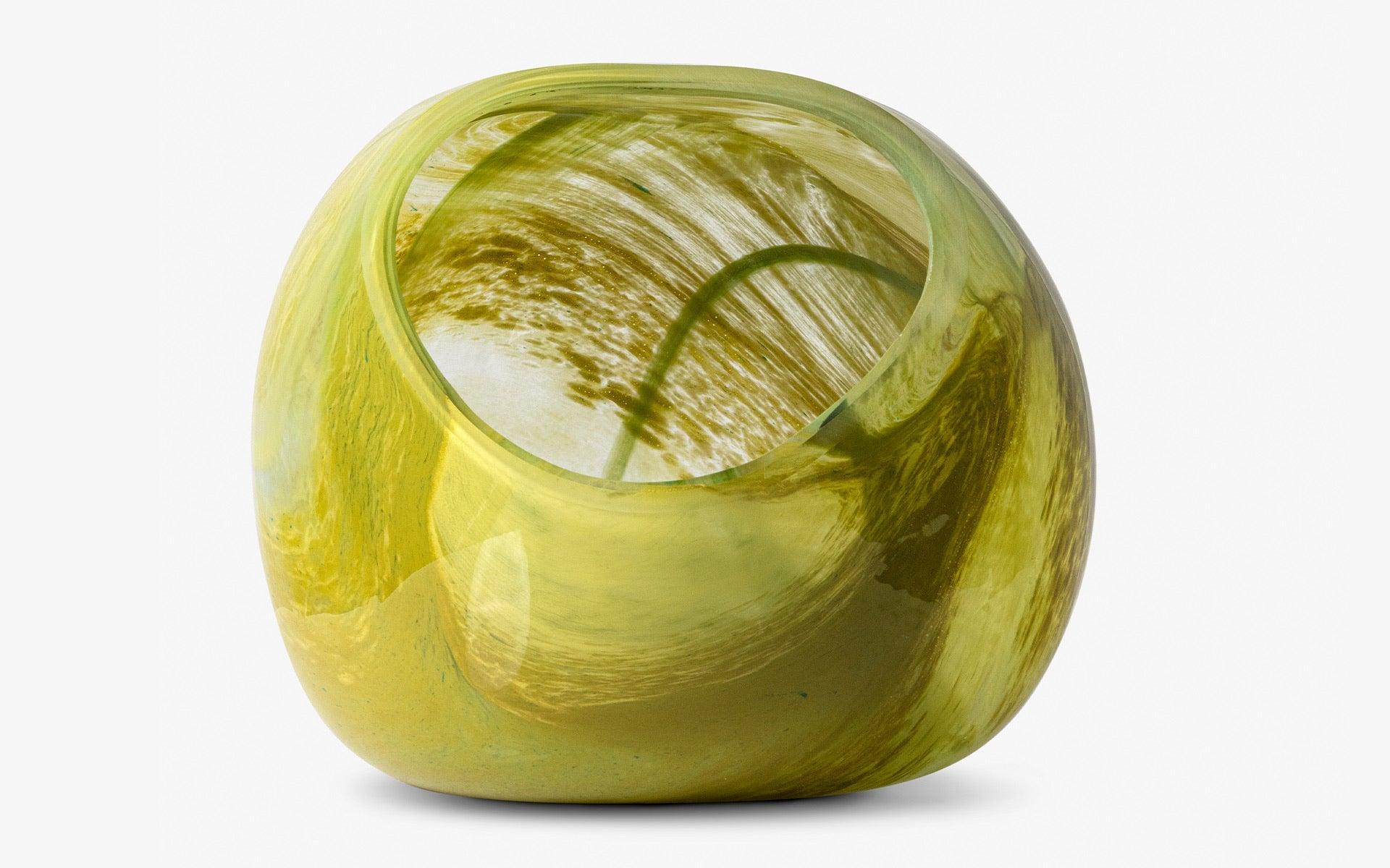 Green Blown Glass Vase - laguglobal