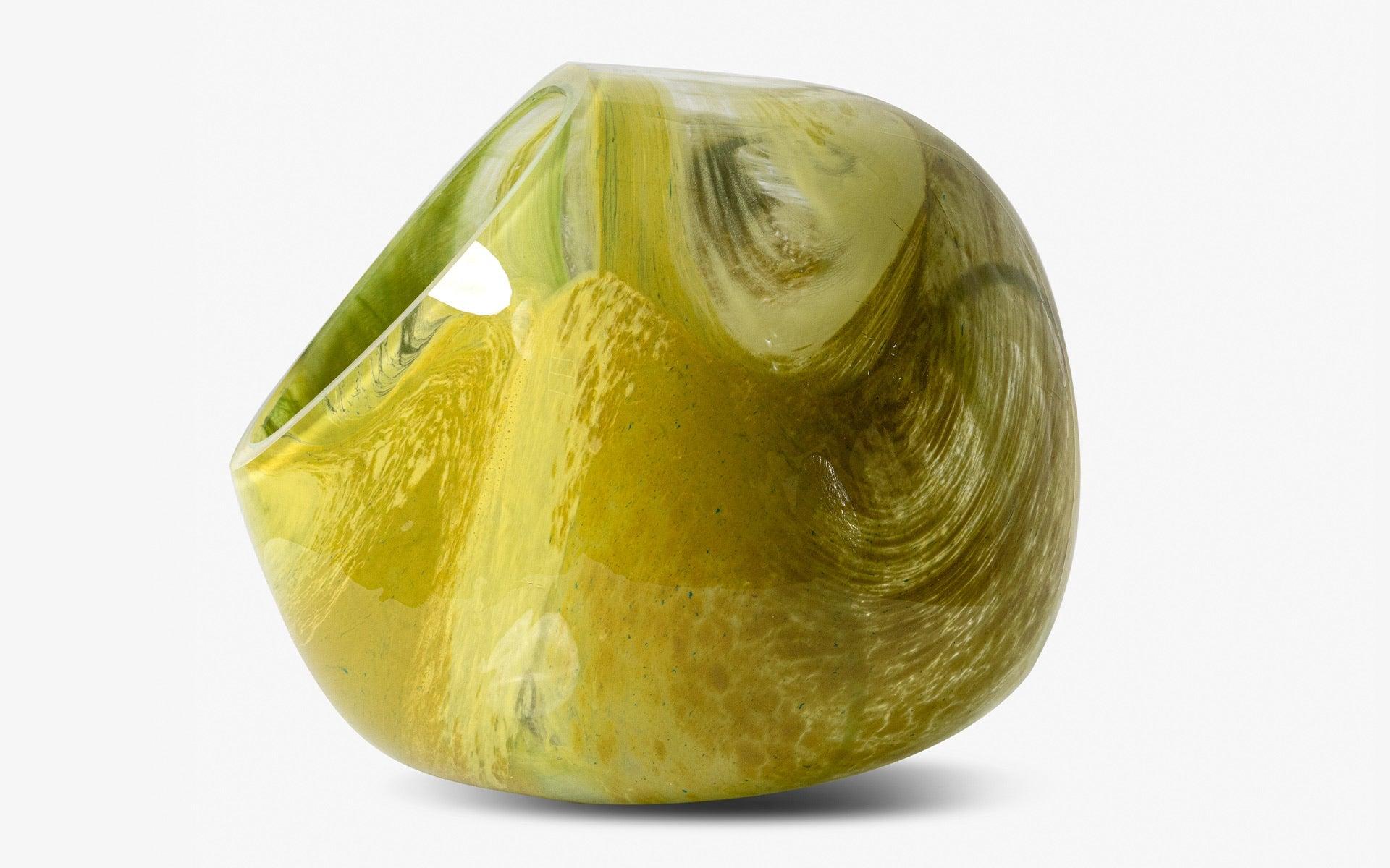 Green Blown Glass Vase - laguglobal