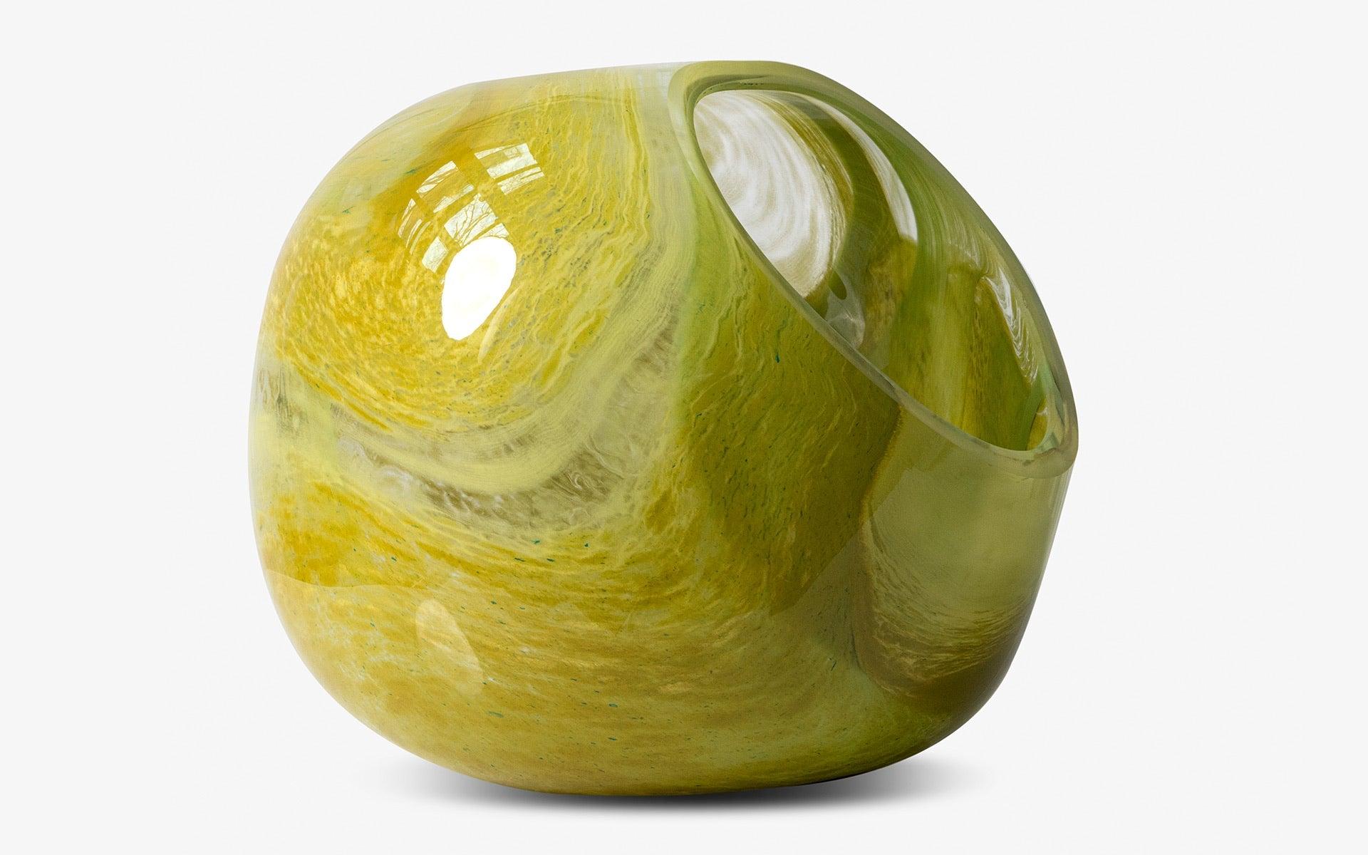 Green Blown Glass Vase - laguglobal