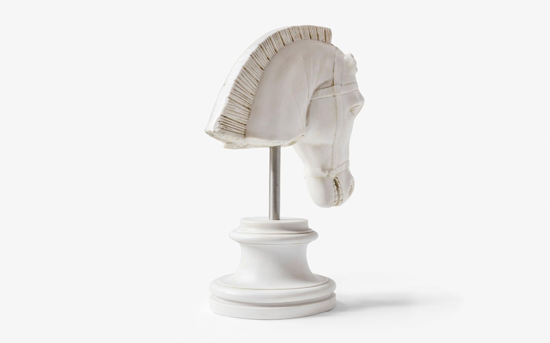 Horse Head Bust White - laguglobal