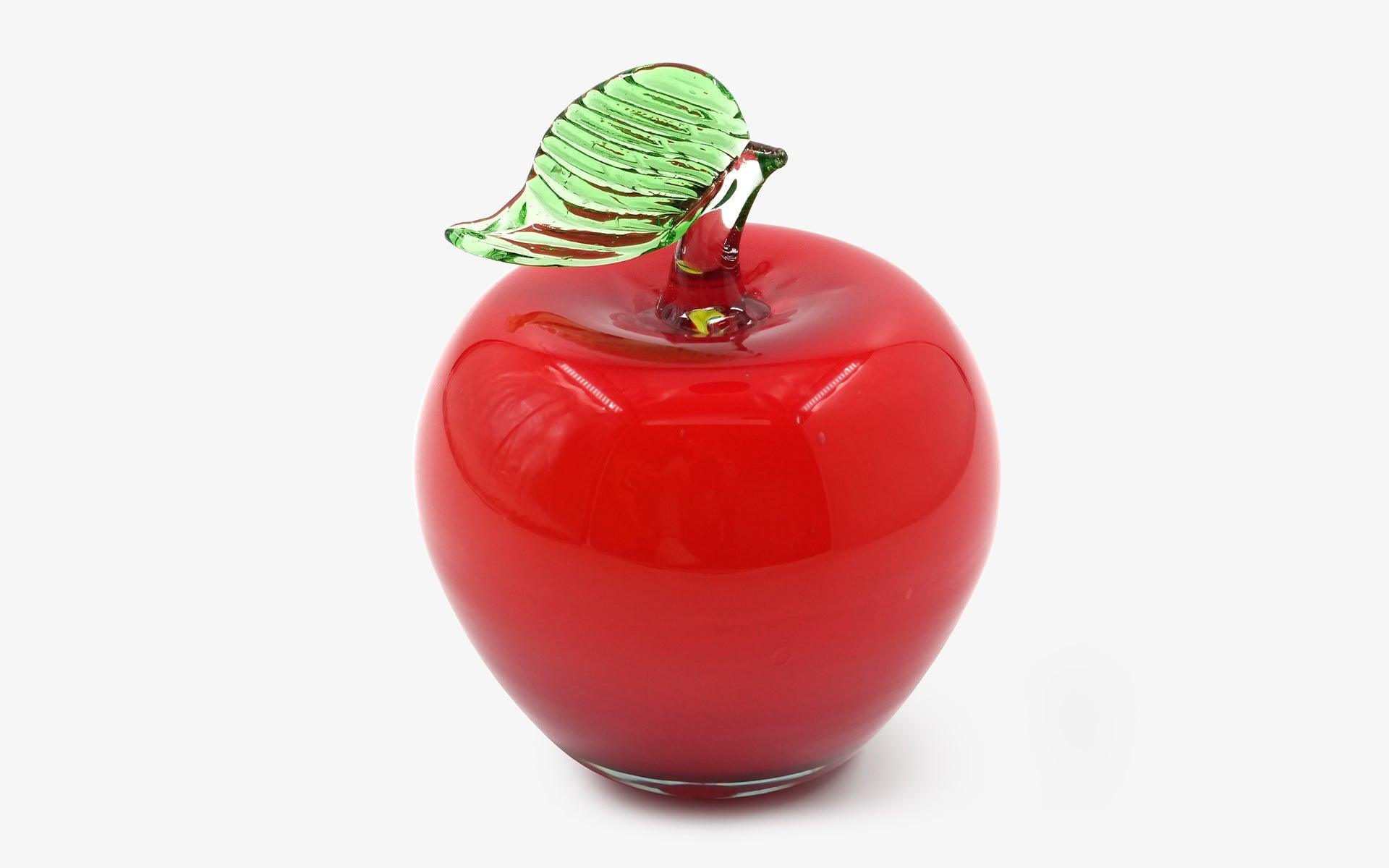 Light Red Glass Apple - lagu - Decorative Object