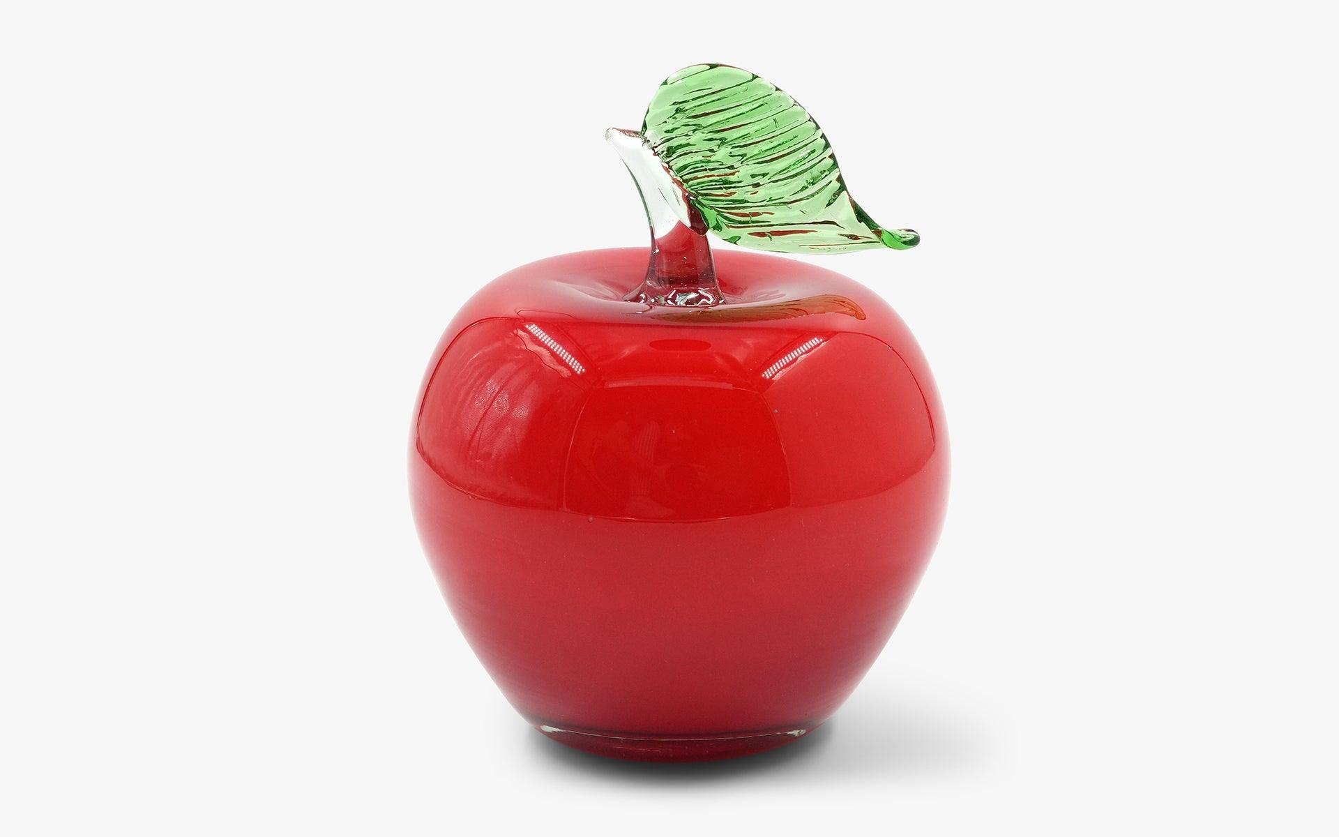 Light Red Glass Apple - lagu - Decorative Object