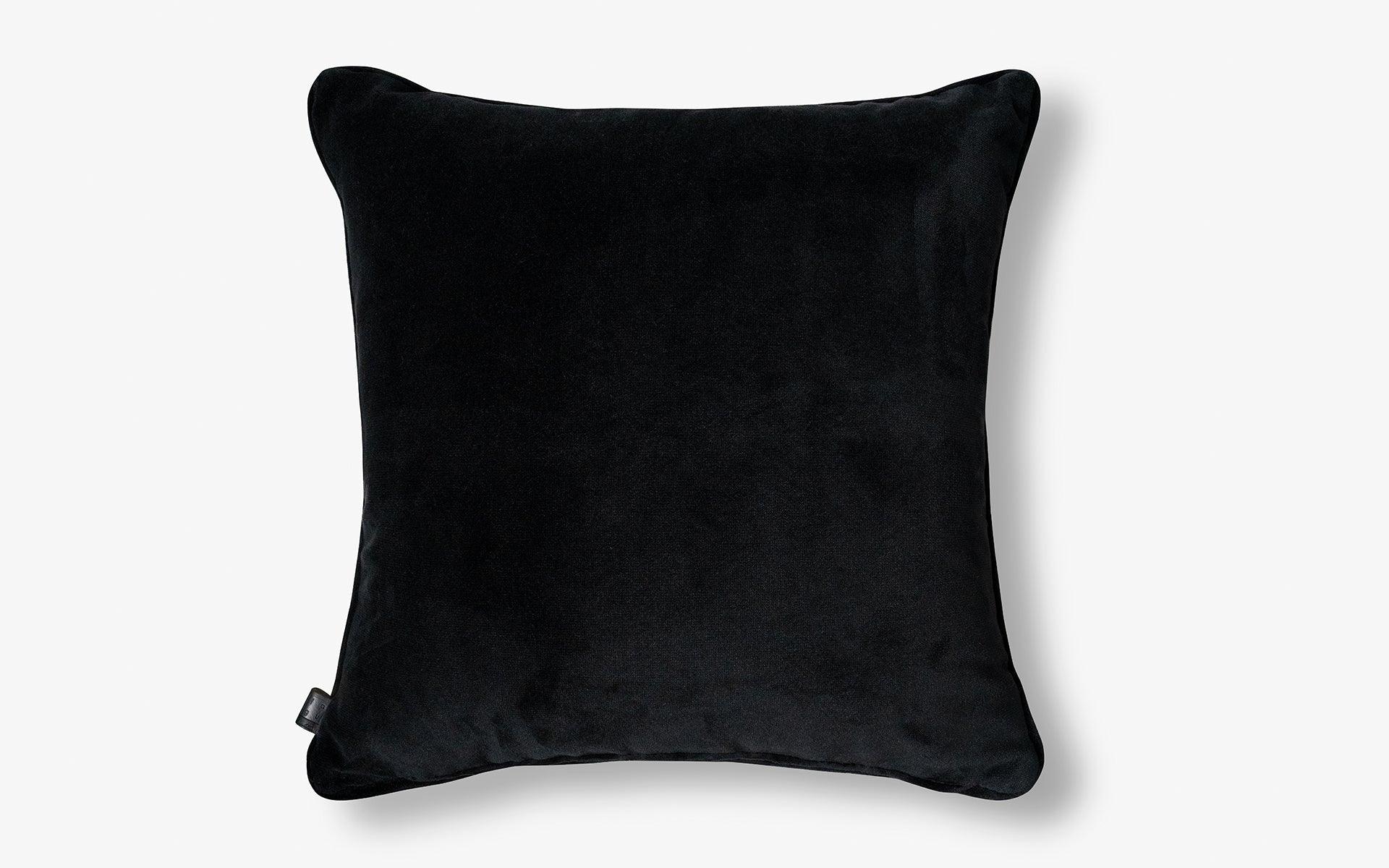 Parrot Patterned Black Large Throw Pillow - lagu - Cushion
