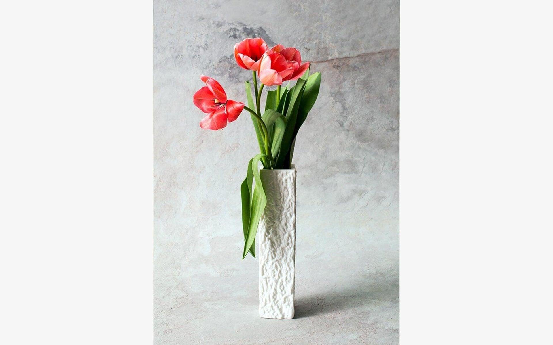 Relief White Vase - lagu - Vase