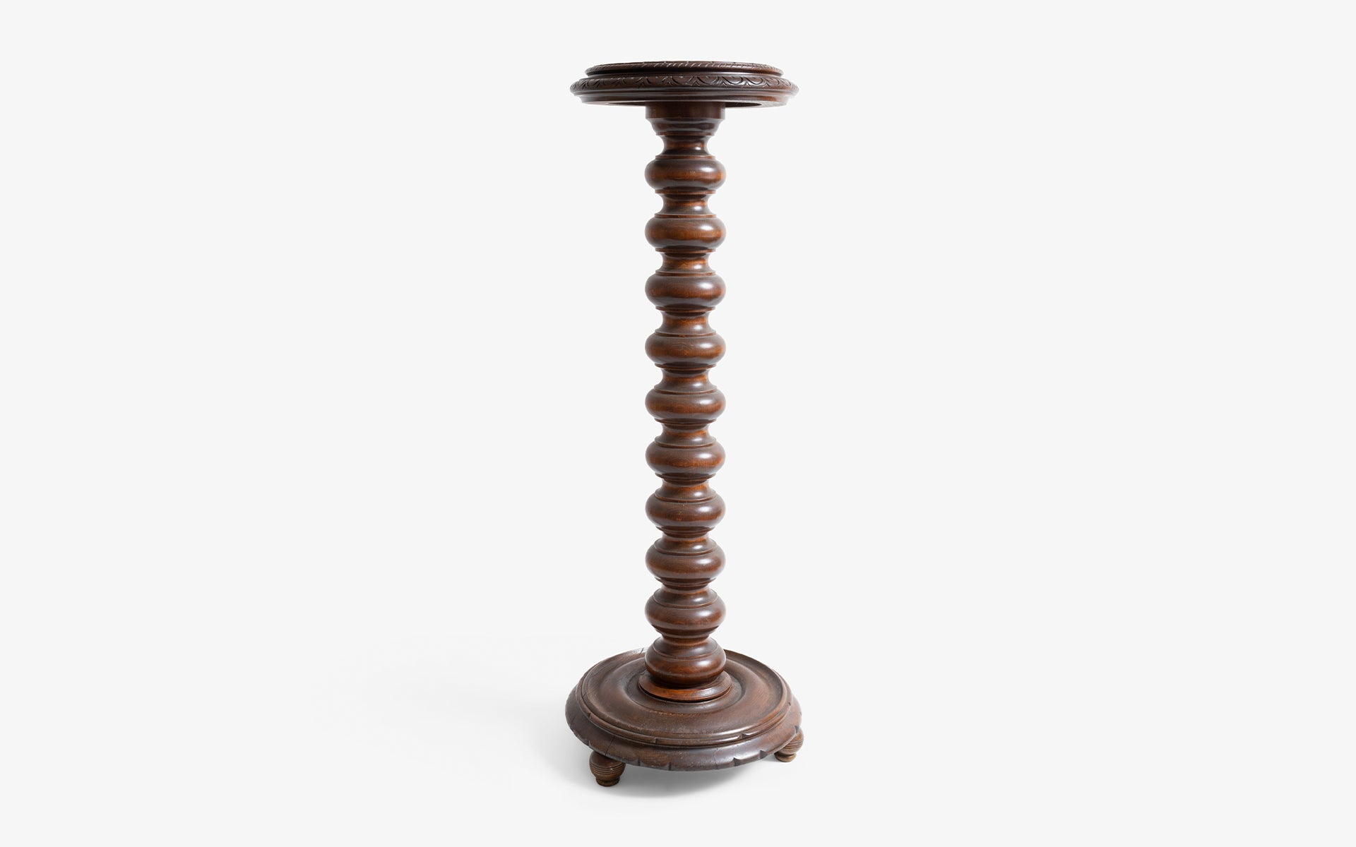 Curved Wooden Pedestal