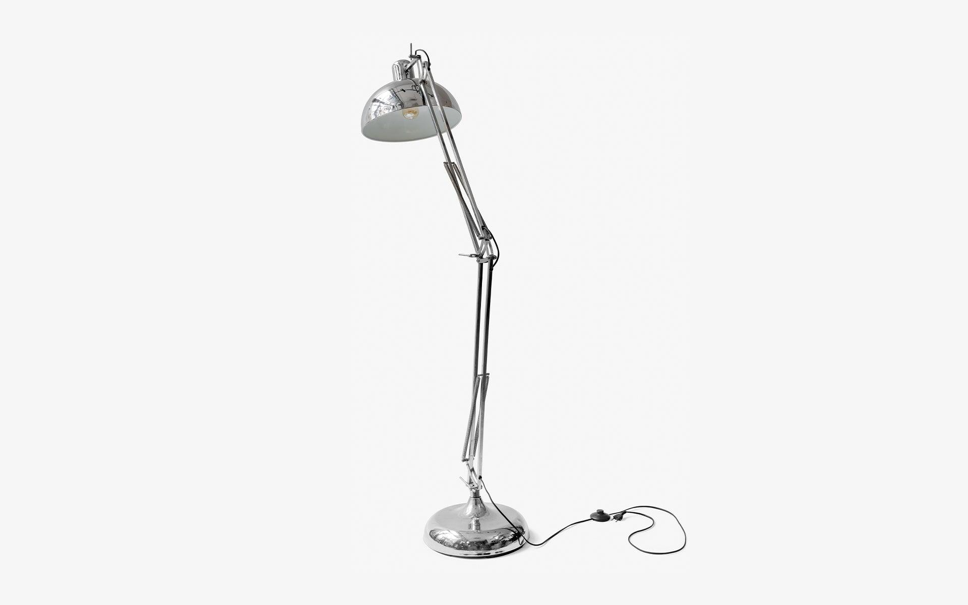 Vintage Chrome Adjustable Floor Lamp - laguglobal
