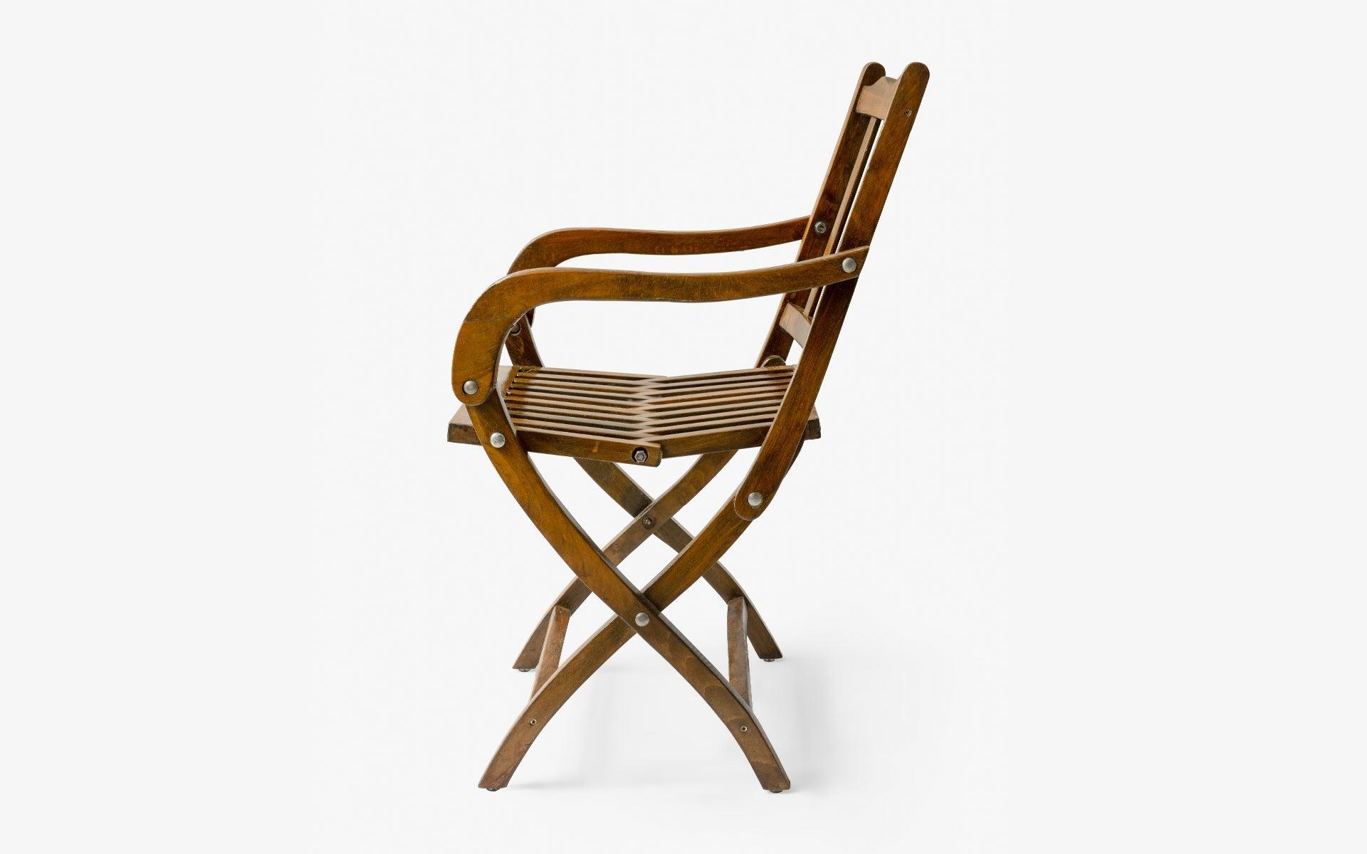 Vitage Wooden Folding Garden Chair - laguglobal