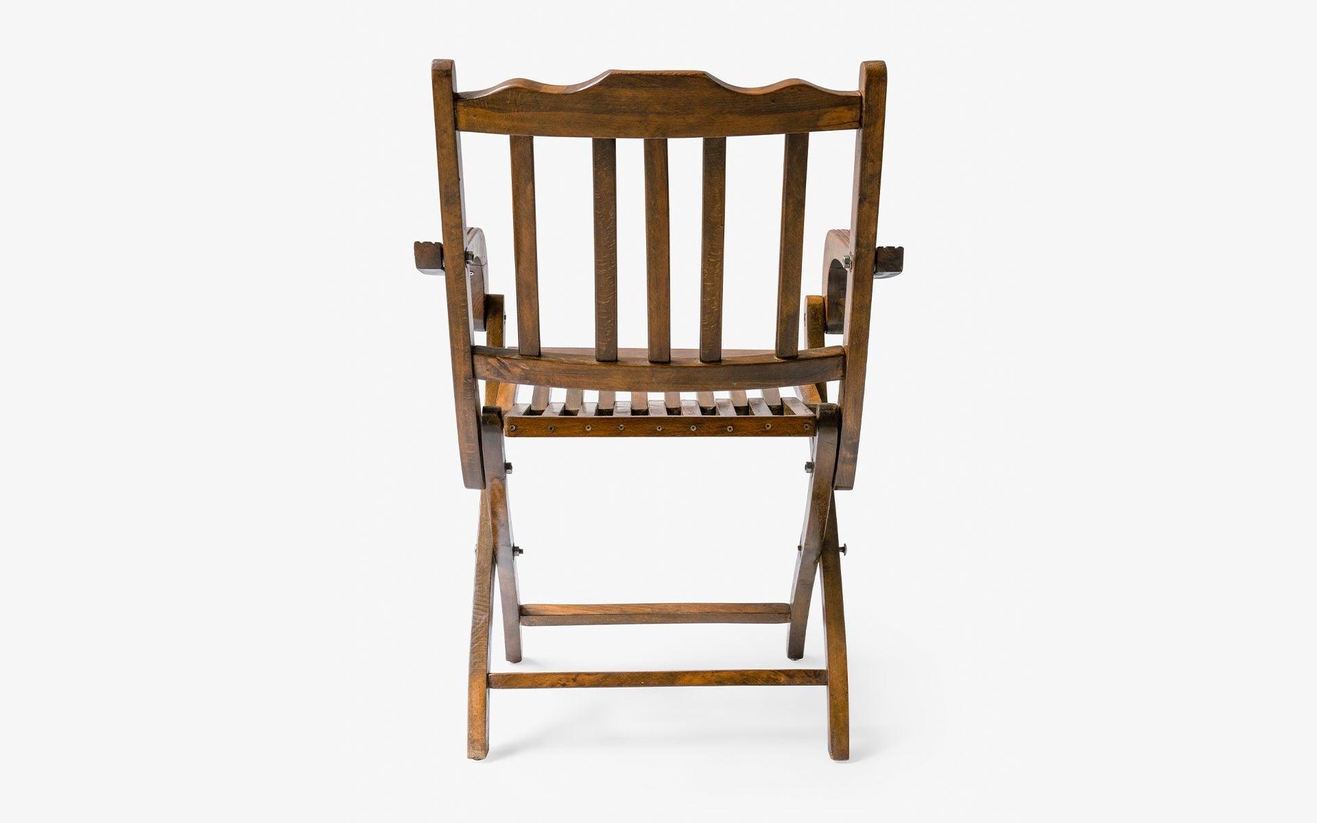 Vitage Wooden Folding Garden Chair - laguglobal