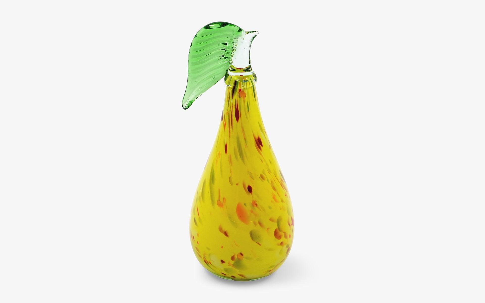 Yellow Spotted Glass Pear - lagu - Decorative Object